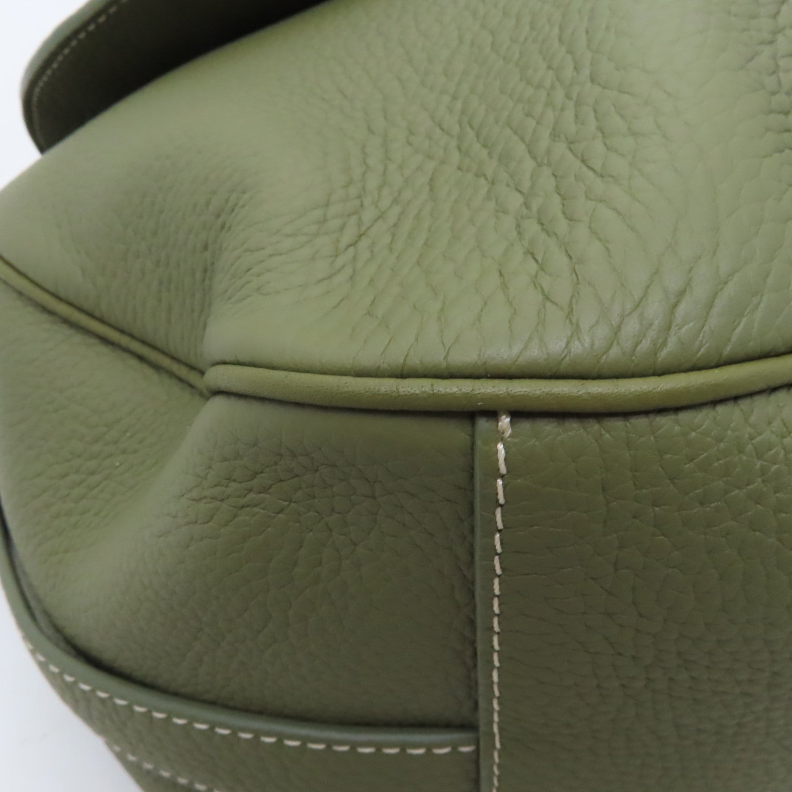 Dior 【激減優惠】牛皮皮革Shoulder Bag銀扣肩背袋綠色