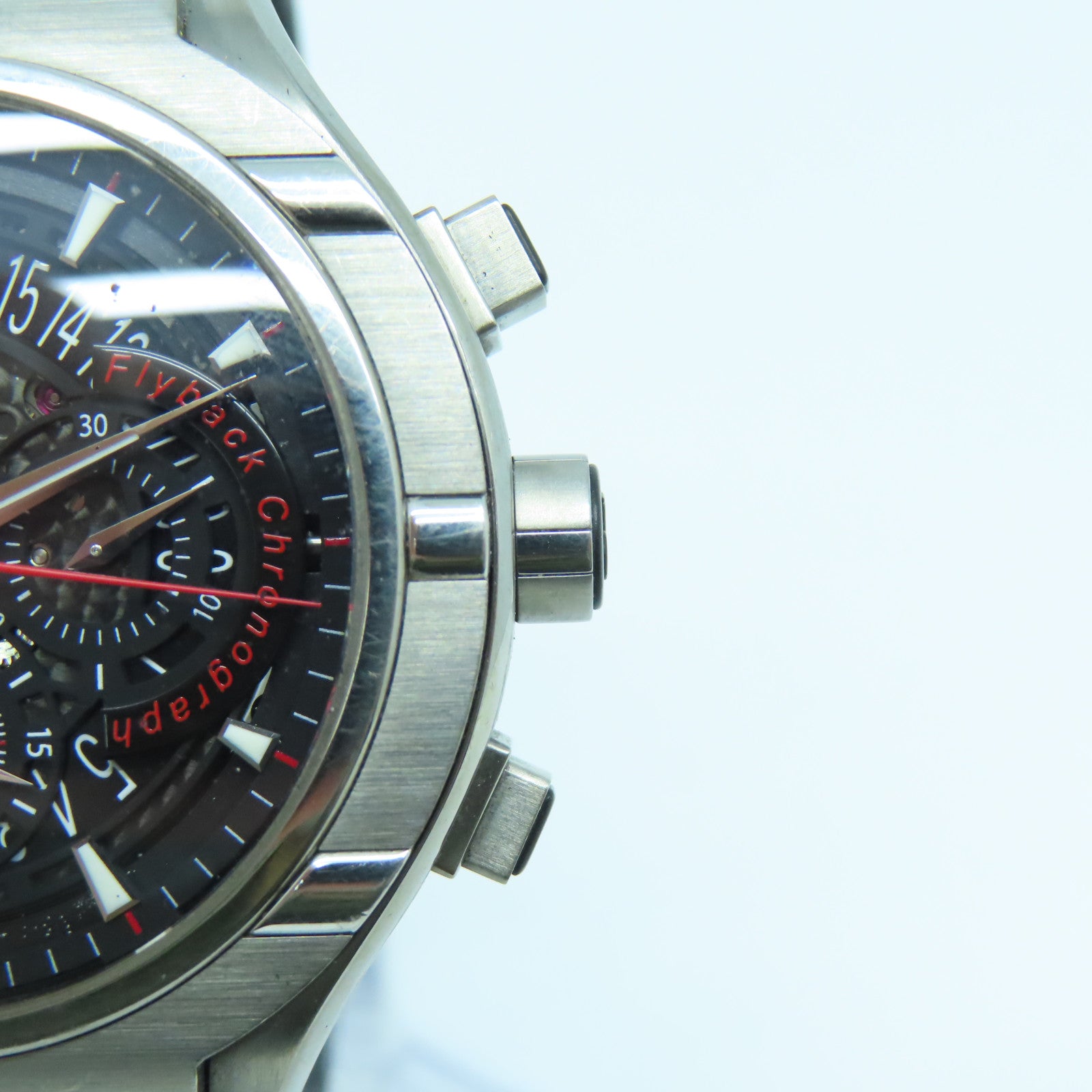 PIAGET Polo FortyFive 45mm Stainless Steel Watch Automatic Movement Black/Red