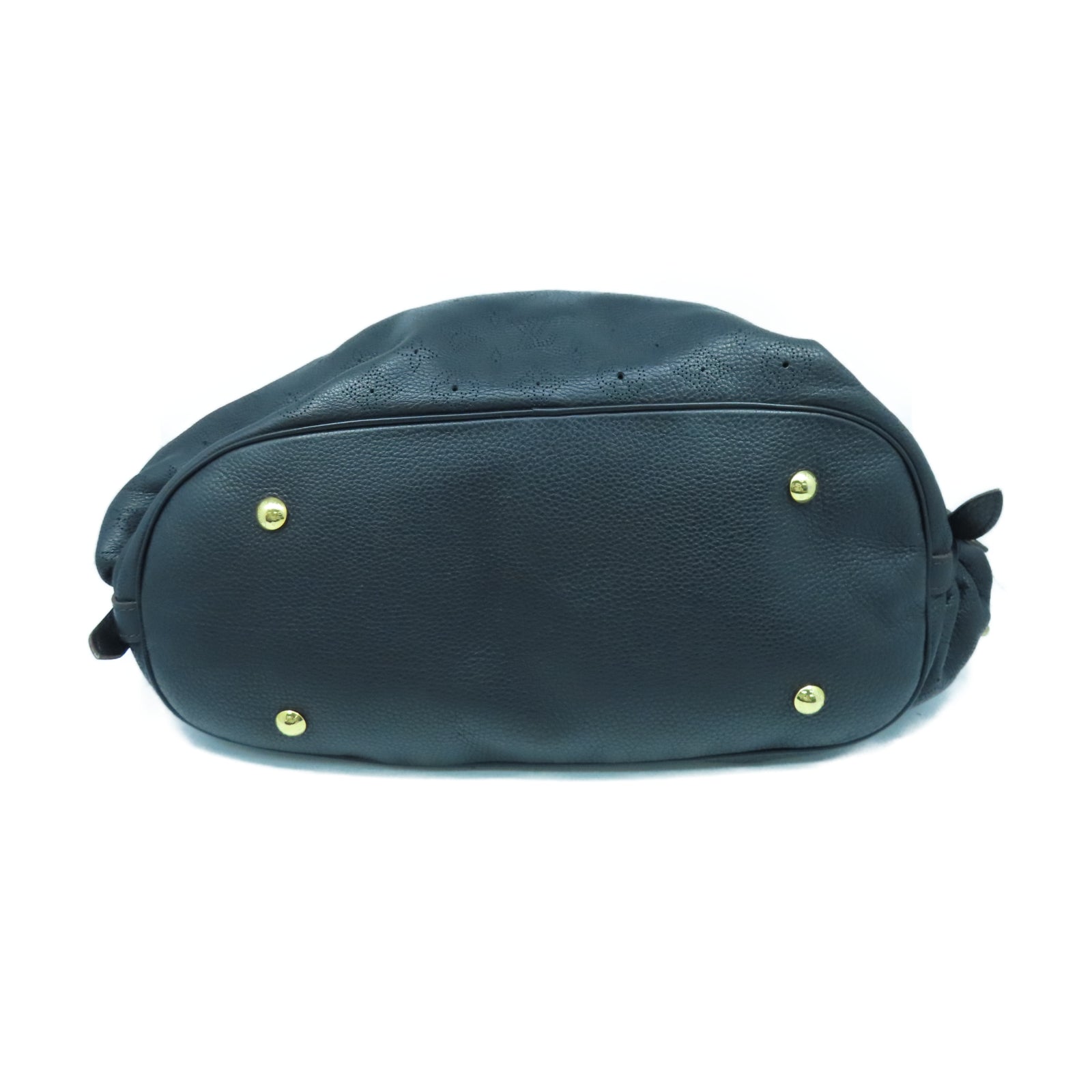 LOUIS VUITTON Mahina Mahina XL金扣手挽袋黑色