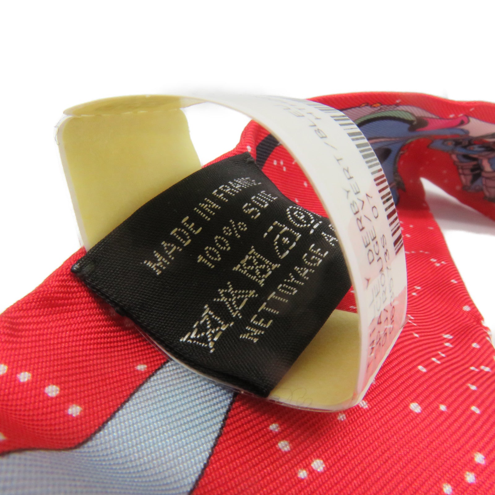 HERMES Silk Twilly Scarf Red/Color