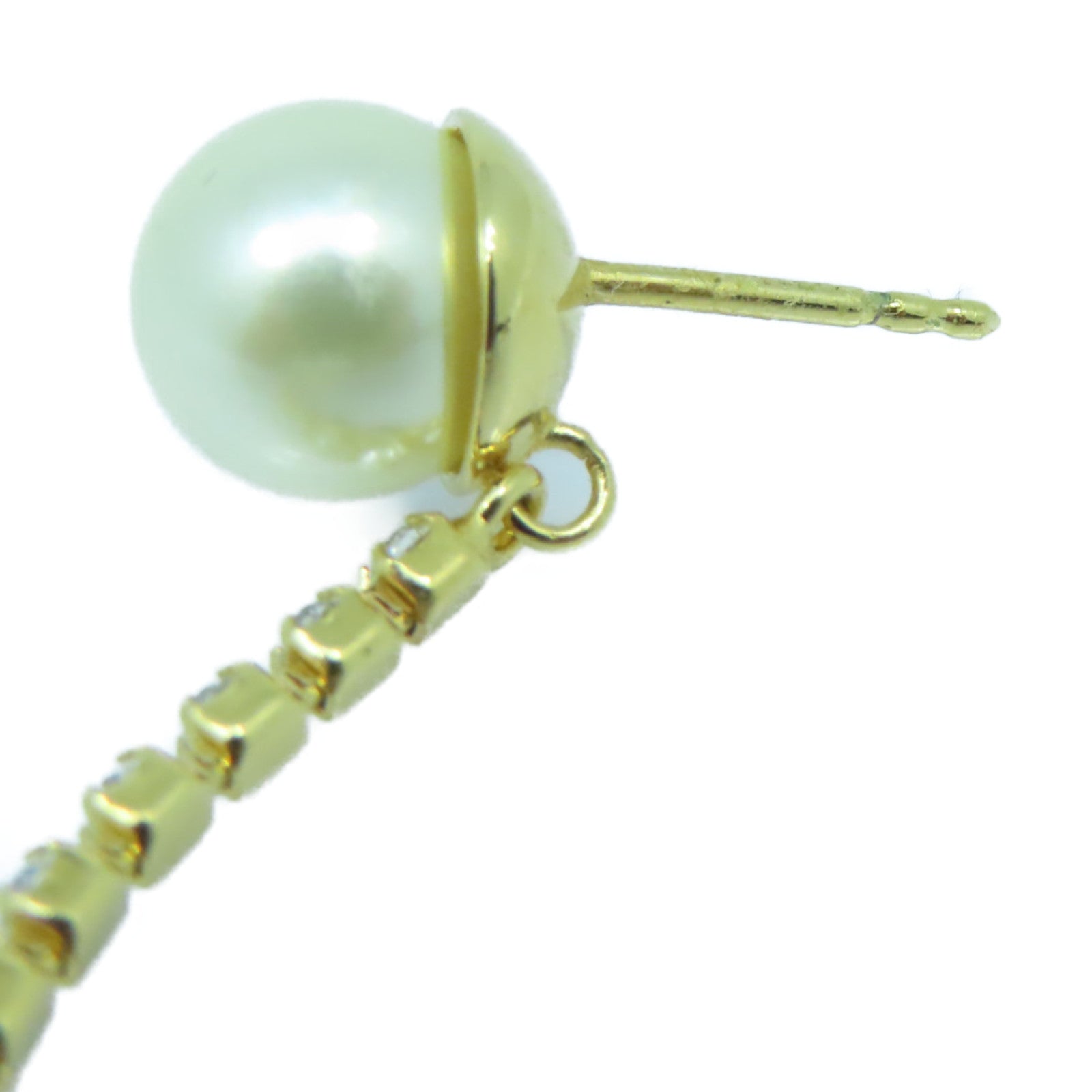 Dior 水晶Earrings耳環白色/金色