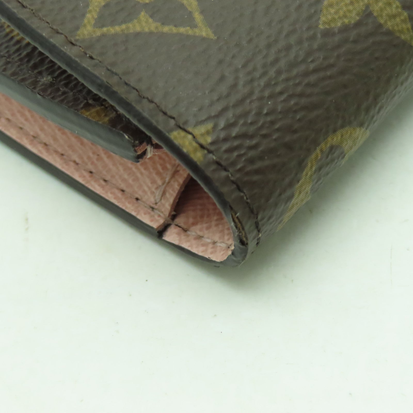 LOUIS VUITTON Monogram Emilie Wallet金扣長錢包棕色