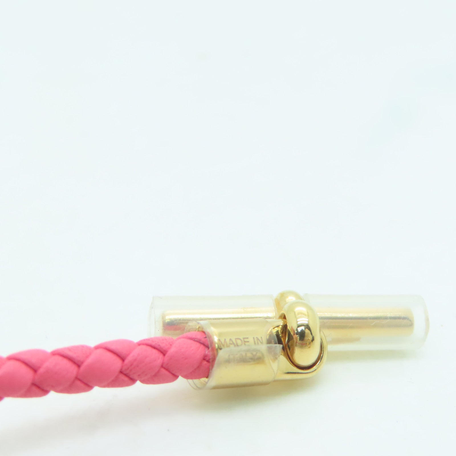 HERMES Swift皮革Glenan Bracelet金扣手鐲粉紅色