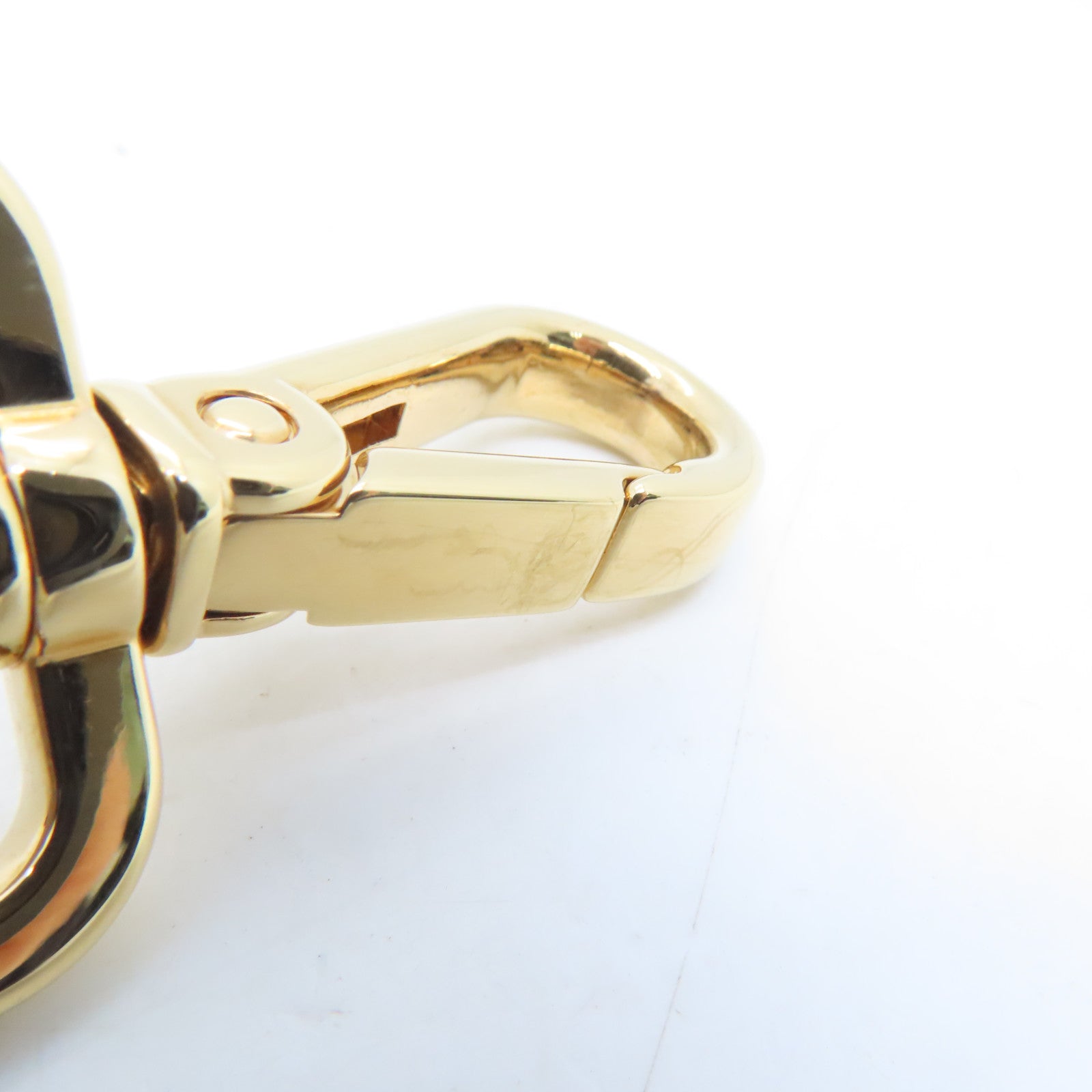 FENDI Fabric/Cowhide Leather Shoulder Strap Gold Buckle Charm Beige