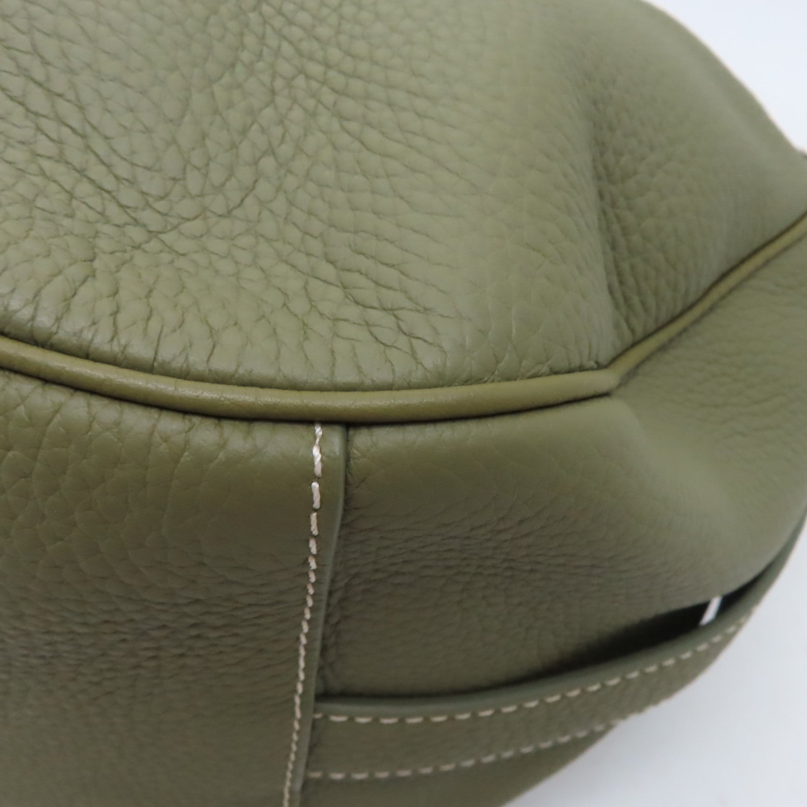 Dior 【激減優惠】牛皮皮革Shoulder Bag銀扣肩背袋綠色