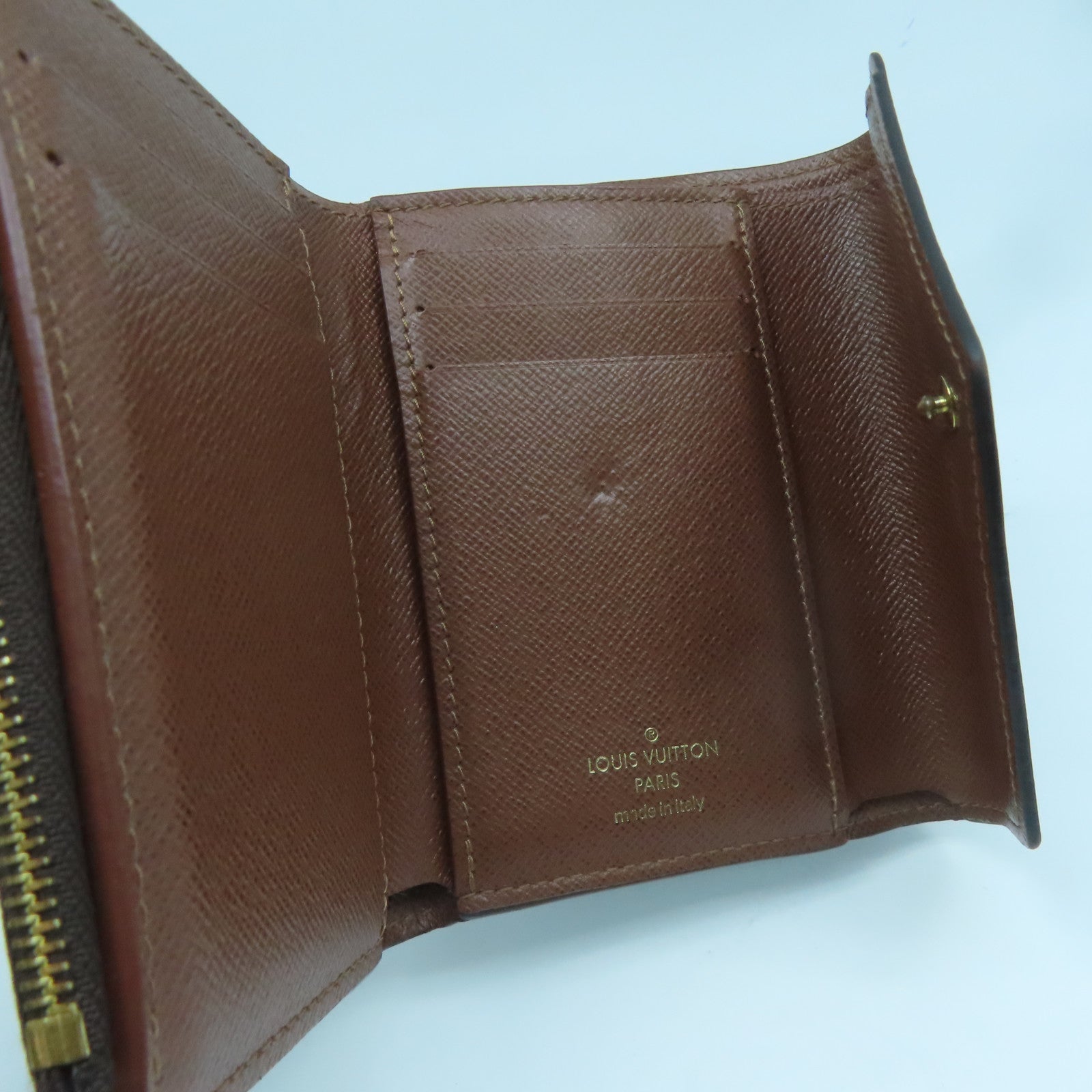 LOUIS VUITTON Monogram Victorine金扣錢包啡色