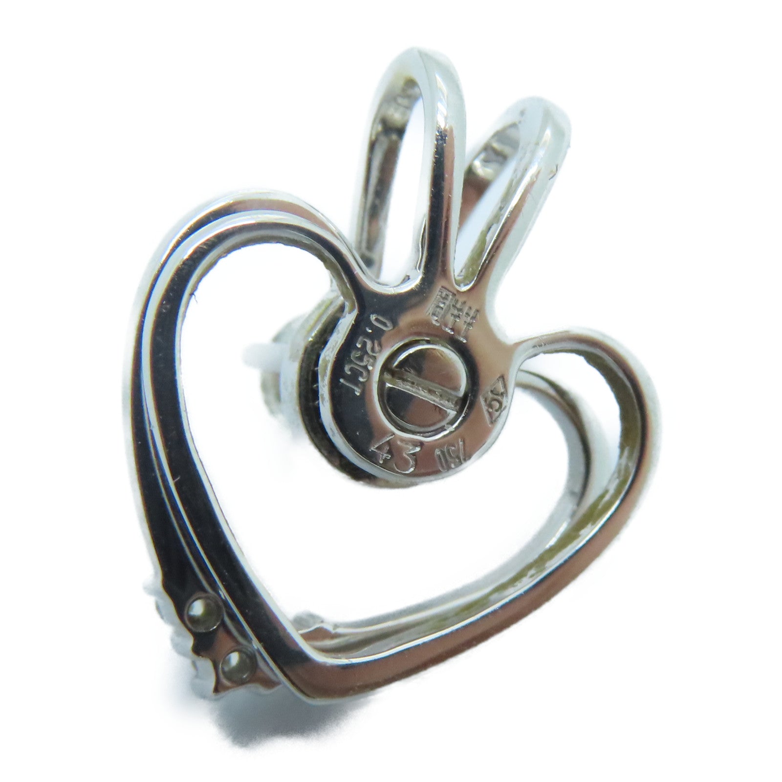 JEWELRY 18K白金Diamond Top0.25ct钻石吊坠
