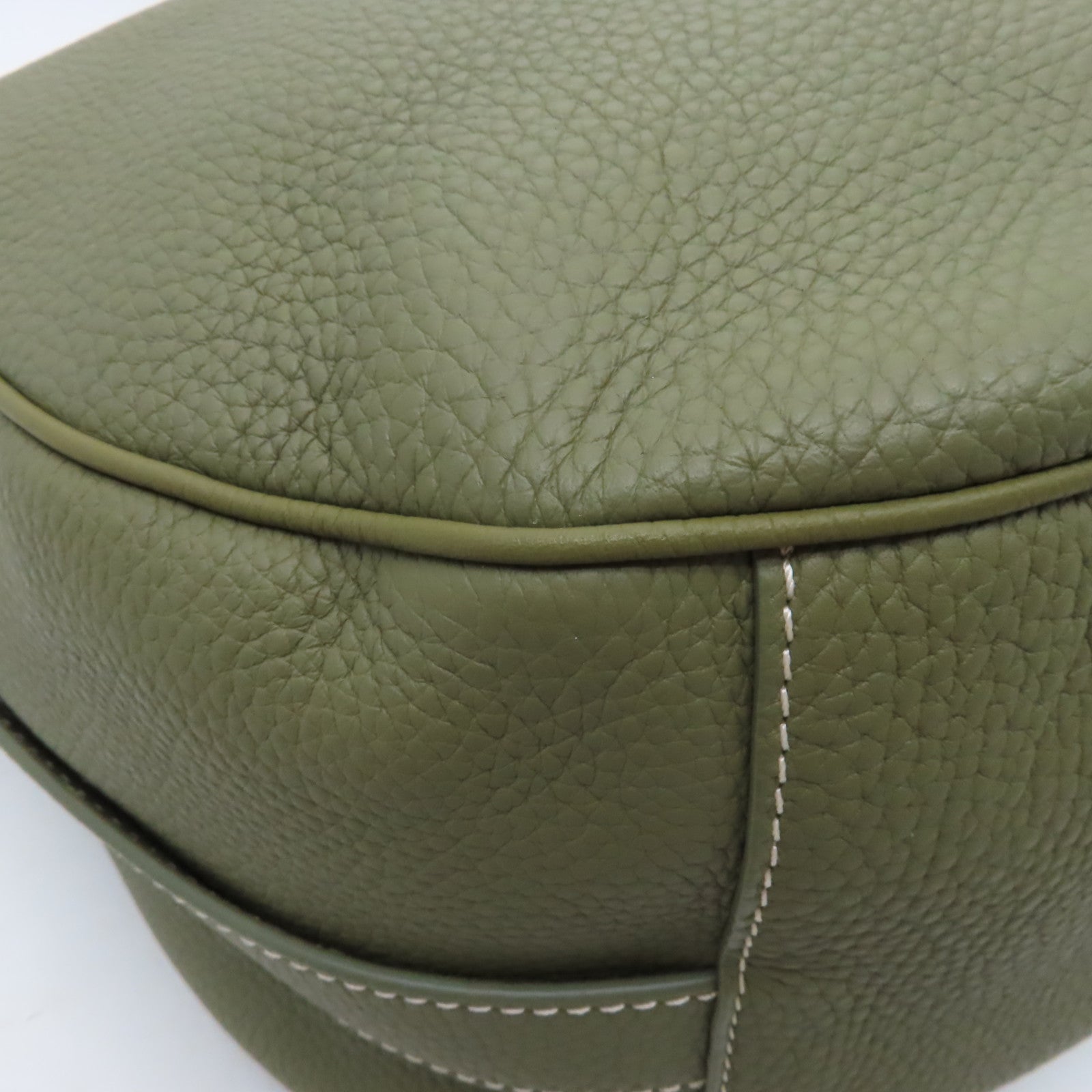 Dior 【激減優惠】牛皮皮革Shoulder Bag銀扣肩背袋綠色