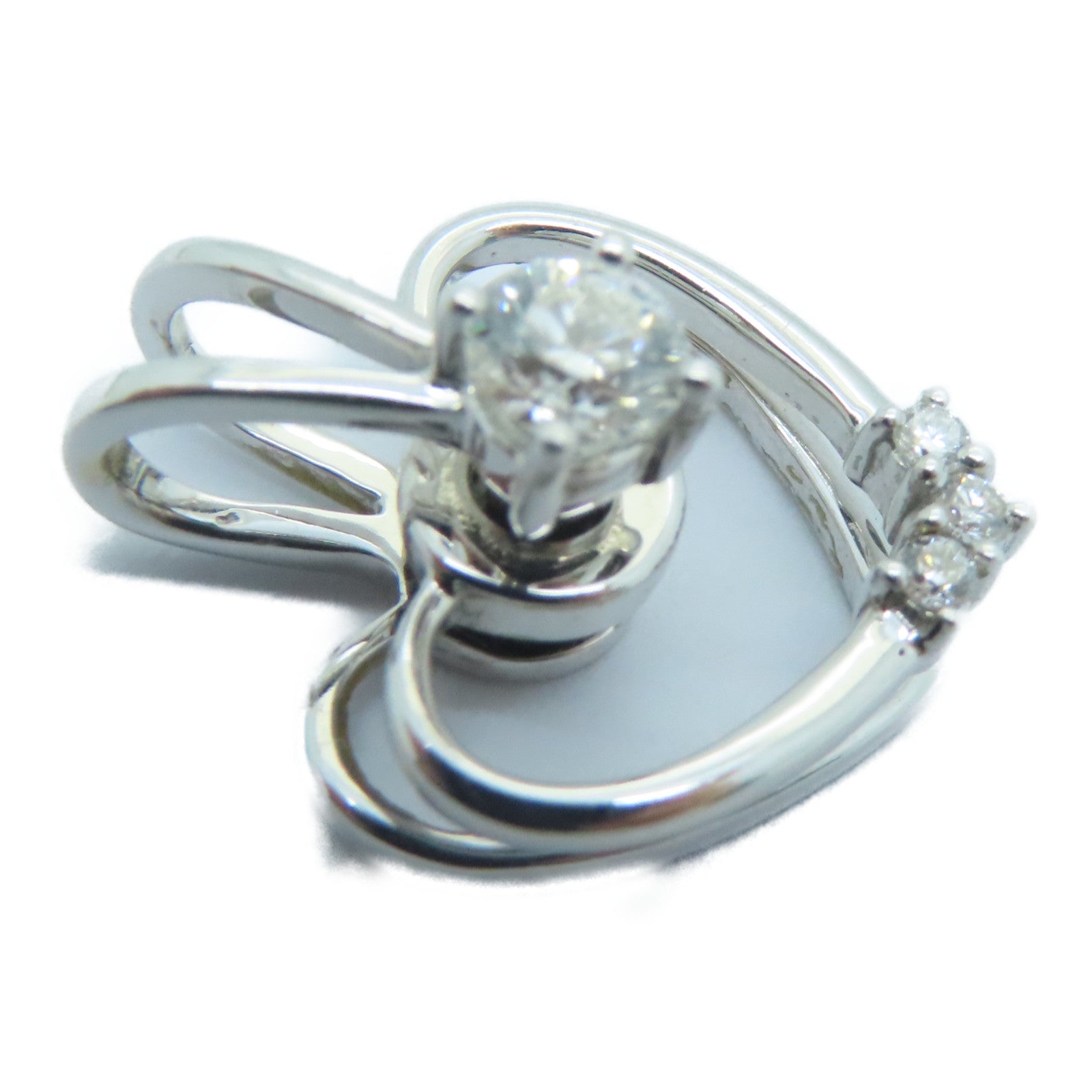 JEWELRY 18K白金Diamond Top0.25ct钻石吊坠