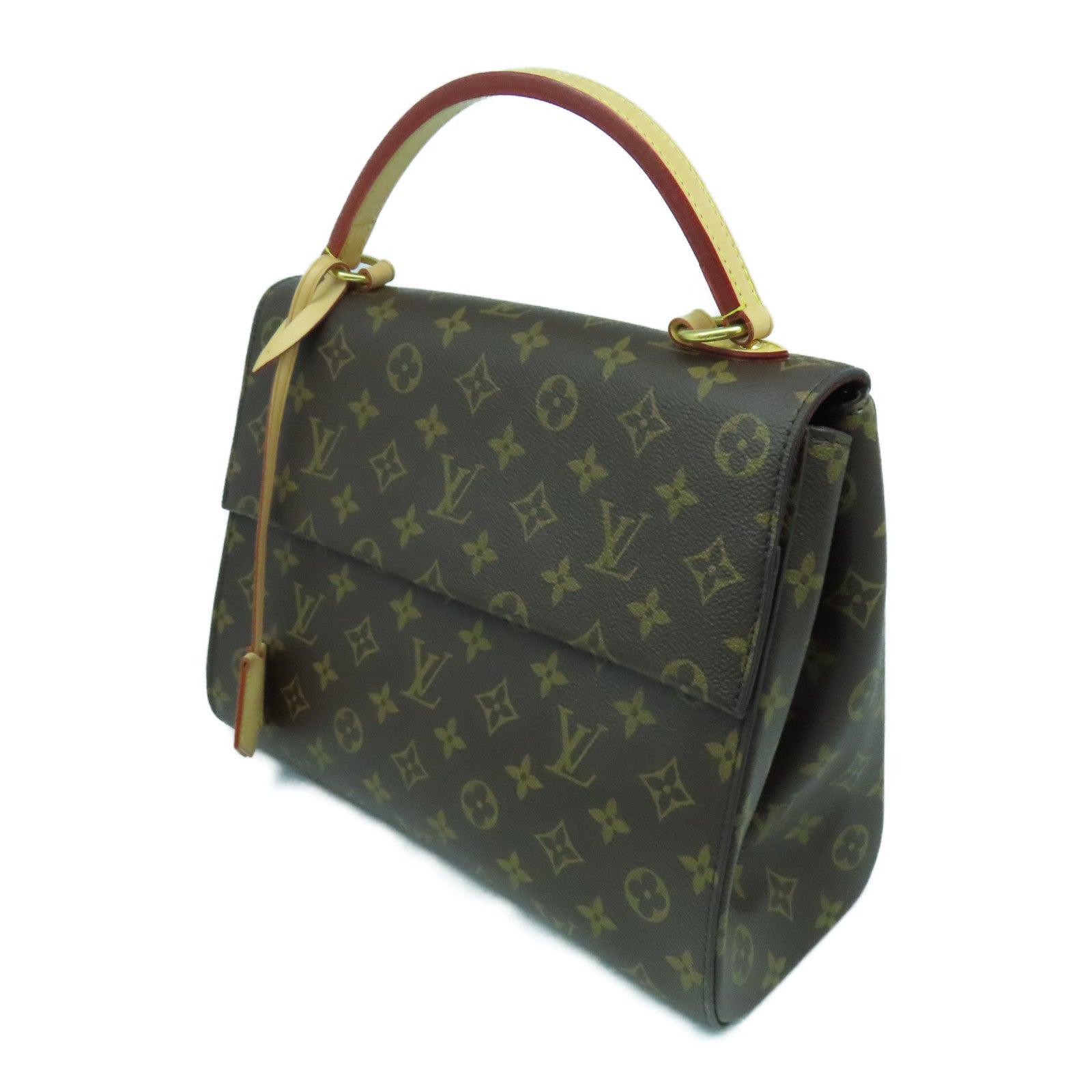 LOUIS VUITTON Monogram Cluny MM金扣手挽肩背兩用袋啡色