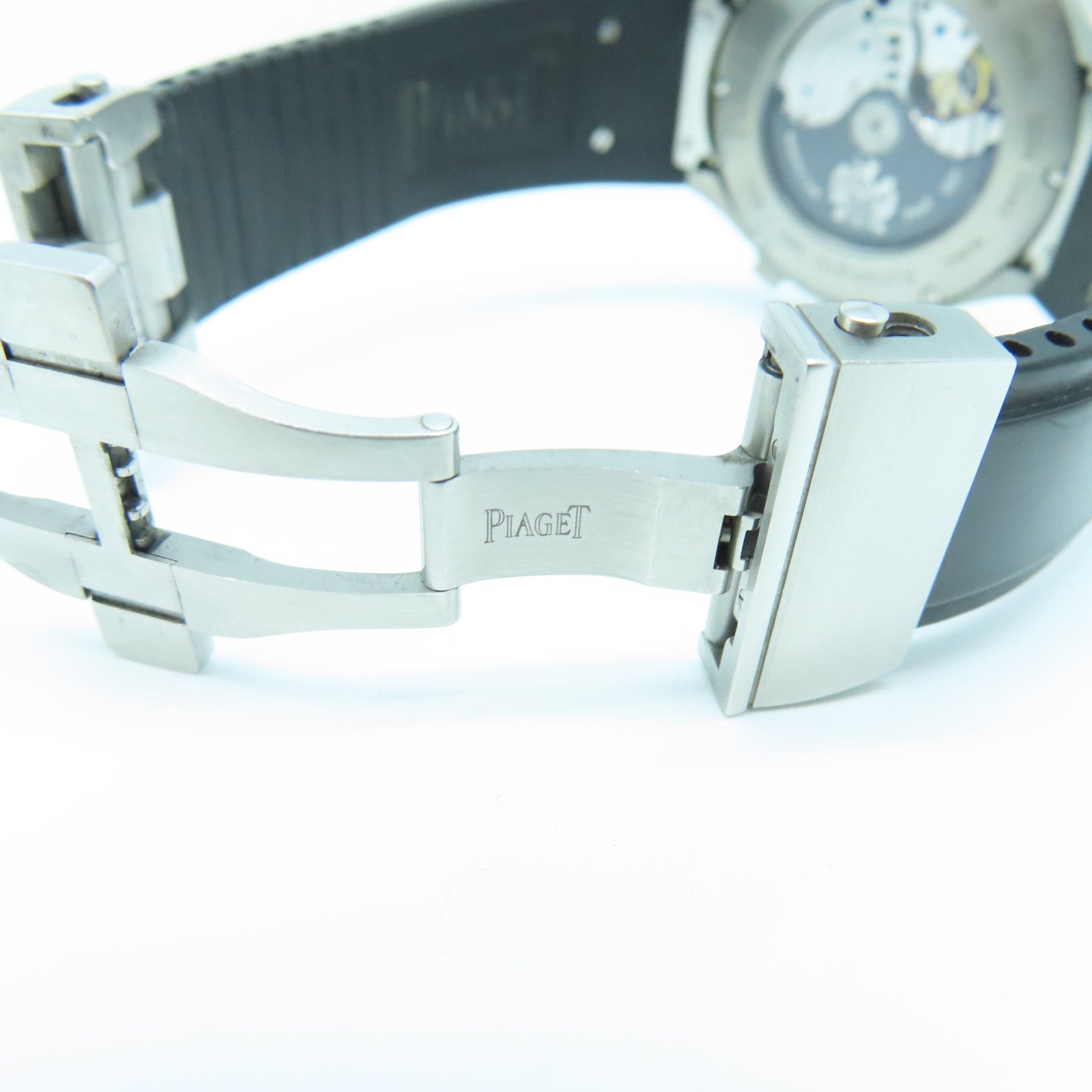 PIAGET Polo FortyFive 45mm Stainless Steel Watch Automatic Movement Black/Red