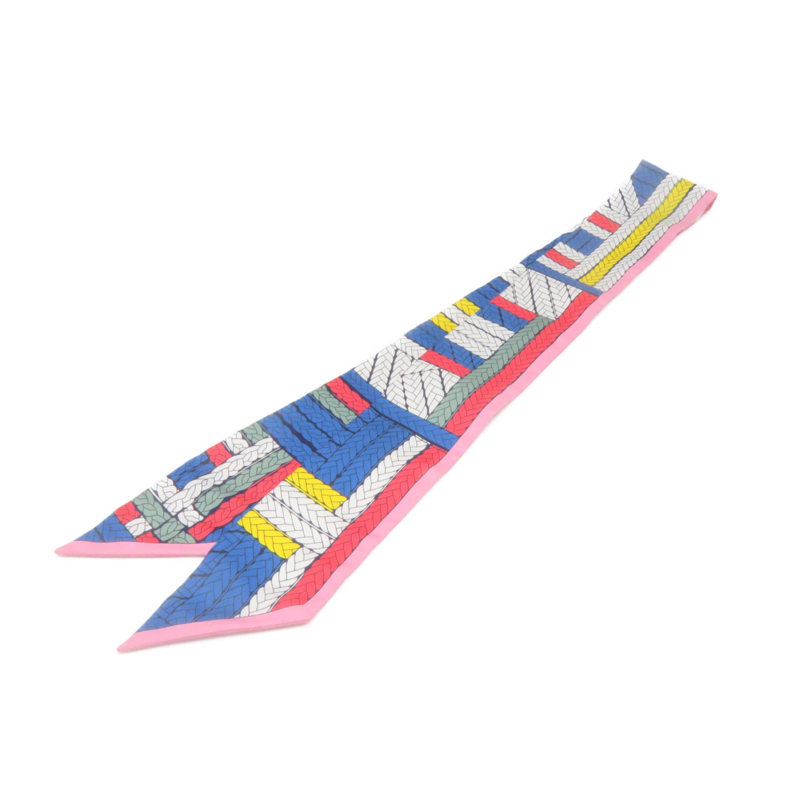HERMES 絲質Twilly Scarf絲巾彩色