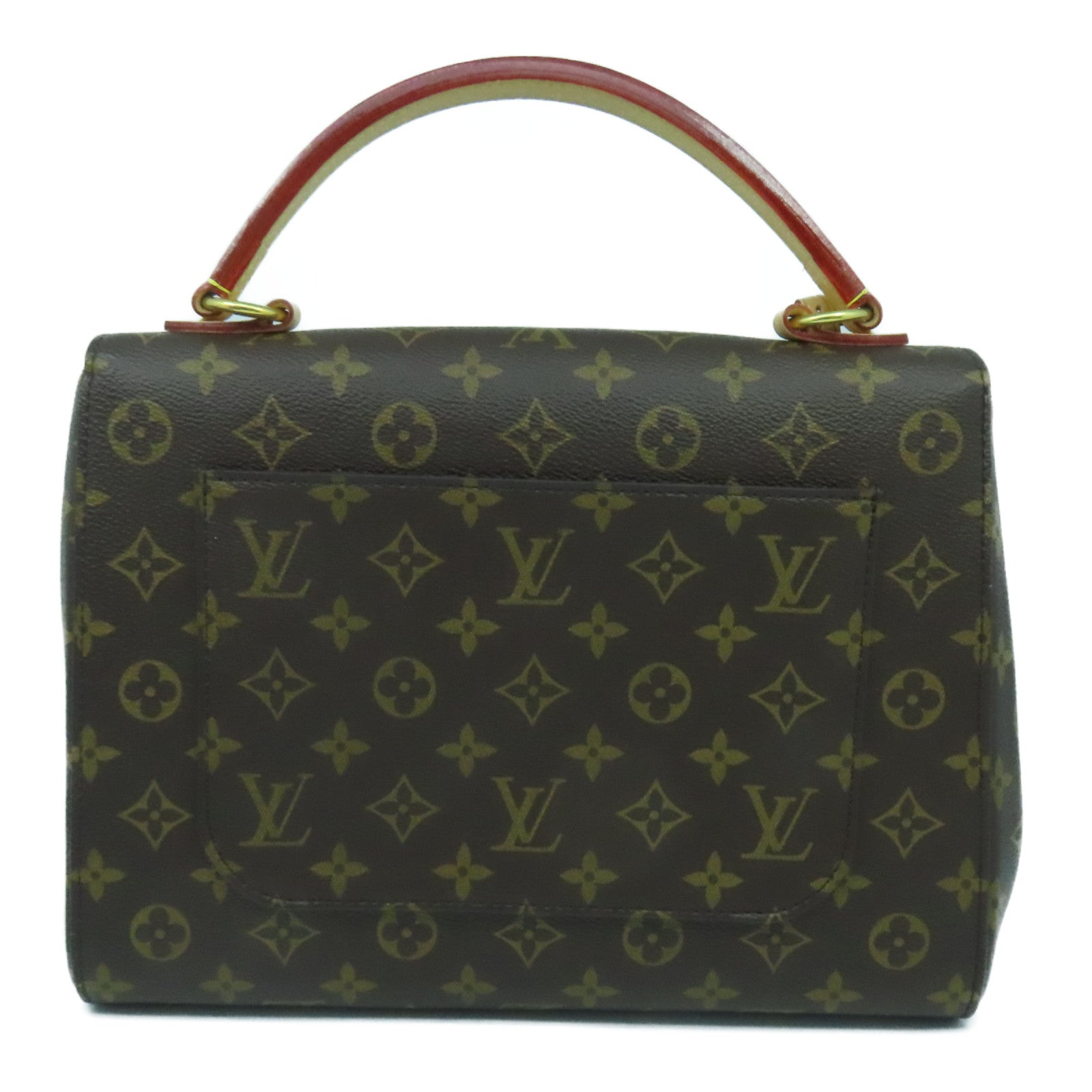 LOUIS VUITTON Monogram Cluny MM金扣手挽肩背兩用袋啡色