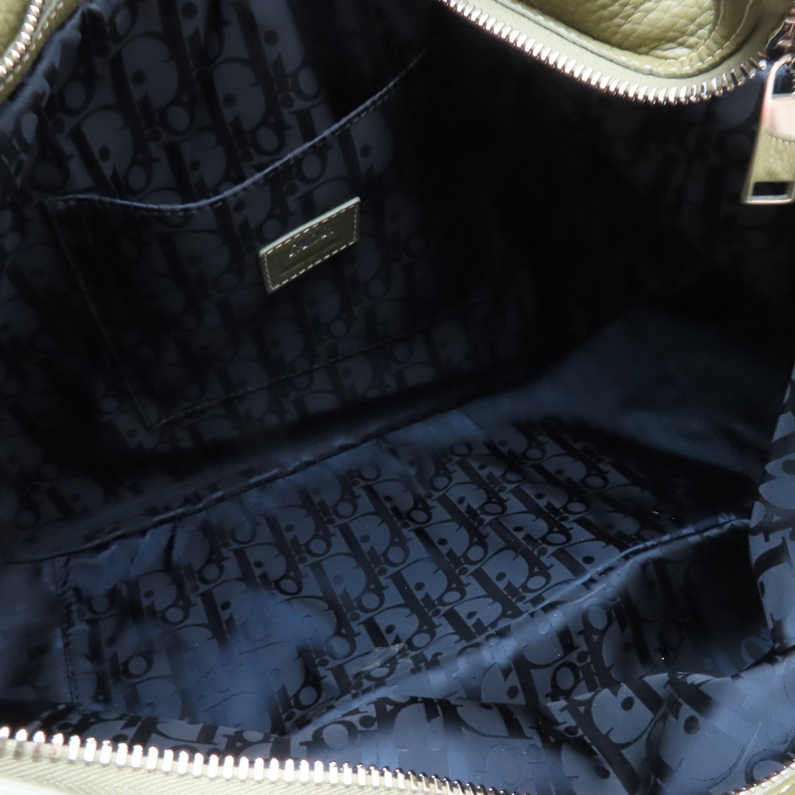 Dior 【激減優惠】牛皮皮革Shoulder Bag銀扣肩背袋綠色