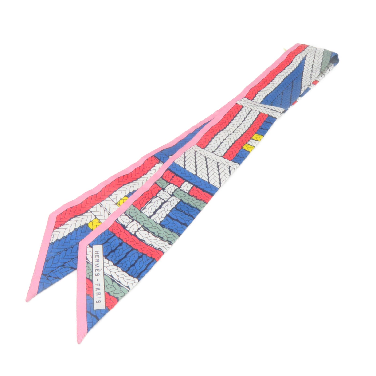 HERMES 絲質Twilly Scarf絲巾彩色