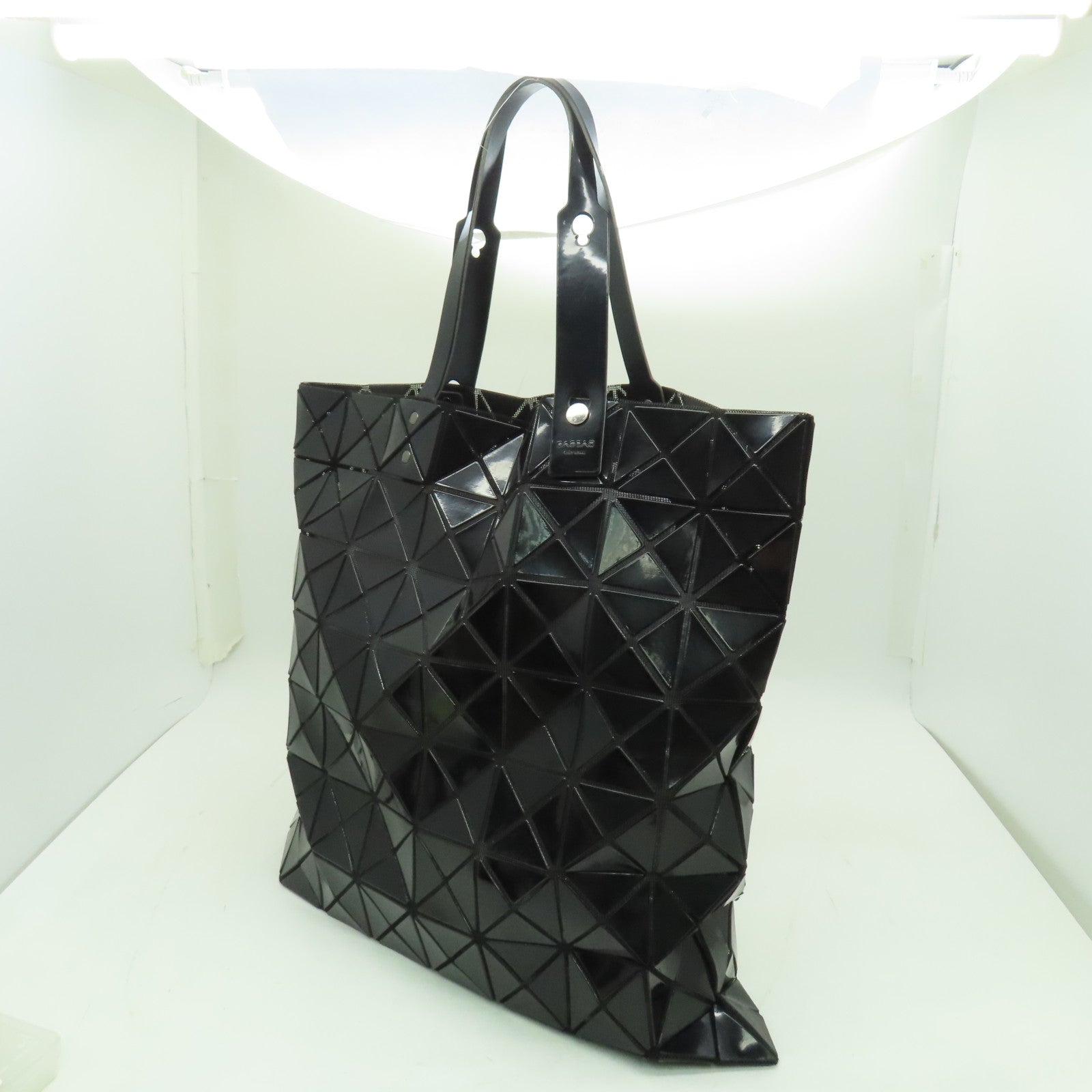 ISSEY MIYAKE 【激減優惠】PVC Bao Bao銀扣手挽袋黑色