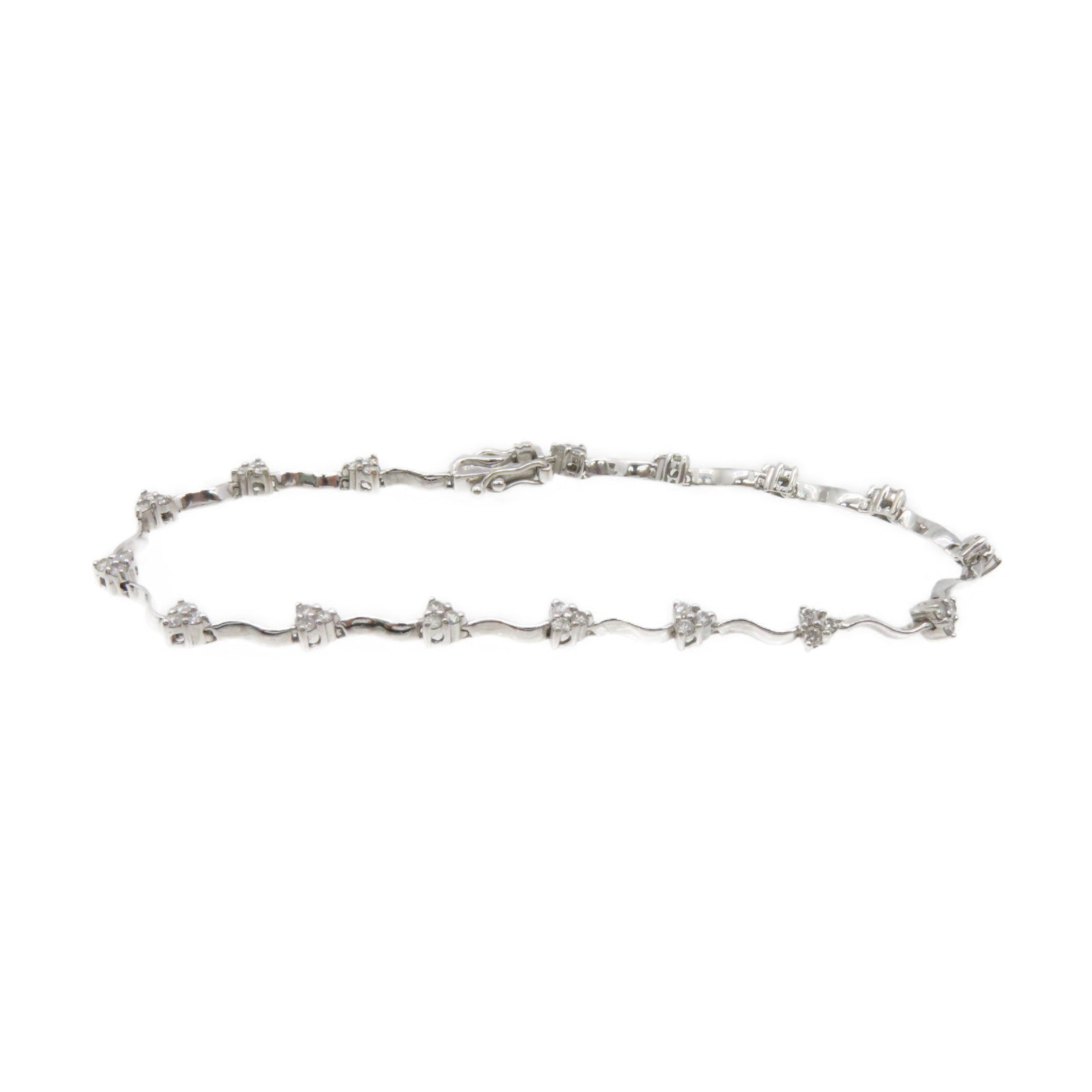JEWELRY 18K White Gold/0.53ct Diamond Diamond Bracelet Bracelet