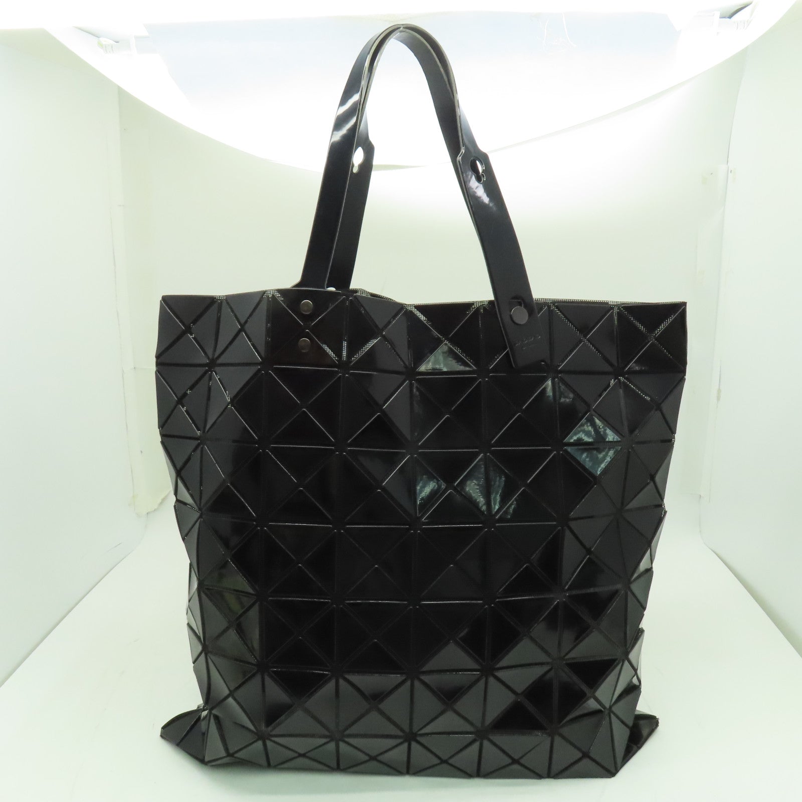 ISSEY MIYAKE 【激減優惠】PVC Bao Bao銀扣手挽袋黑色