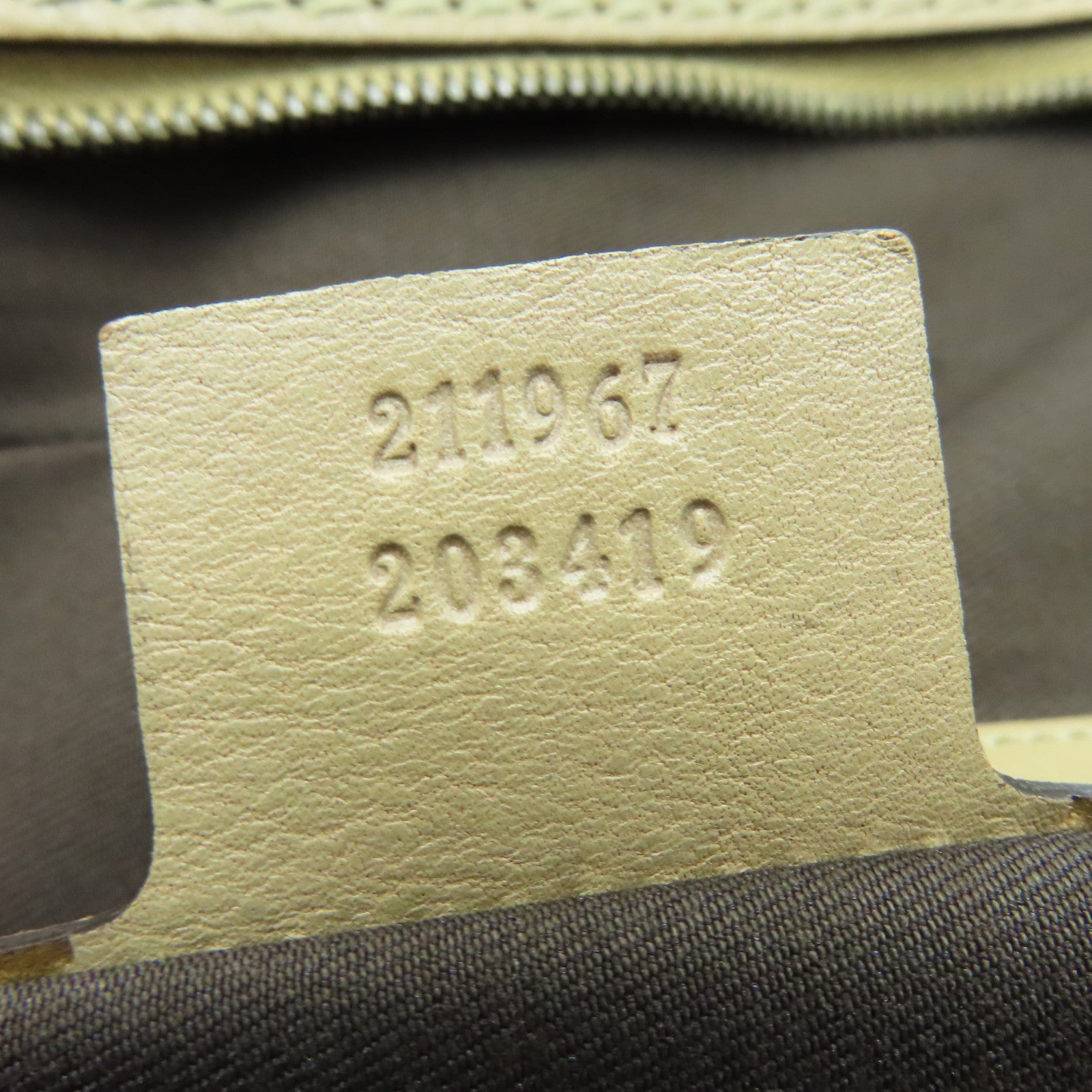 GUCCI Canvas Boston Bag Gold Buckle Boston Bag Beige