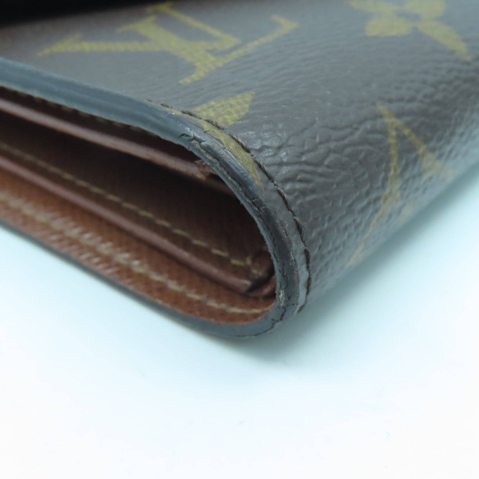 LOUIS VUITTON Monogram Victorine金扣錢包啡色