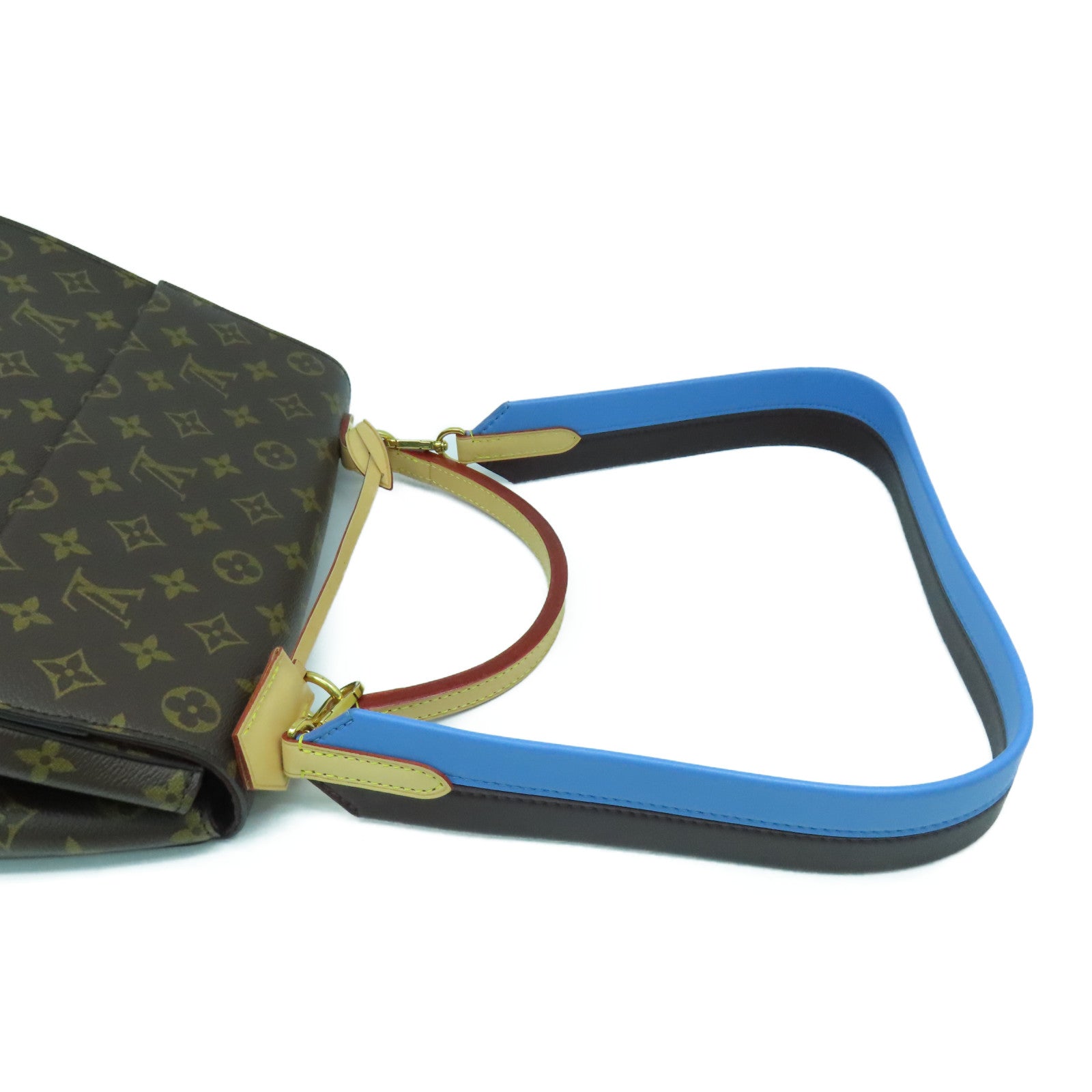 LOUIS VUITTON Monogram Cluny MM金扣手挽肩背兩用袋啡色