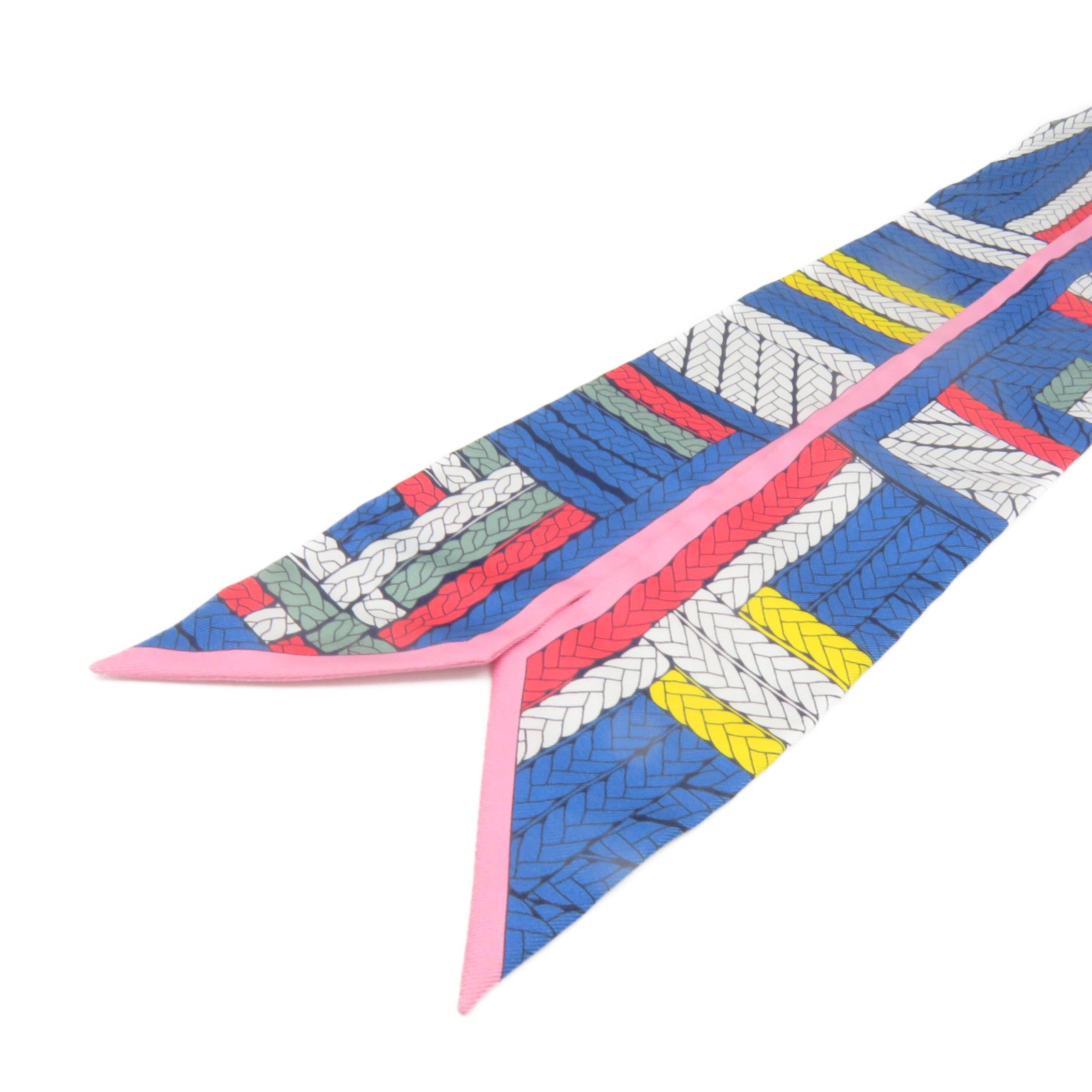HERMES 絲質Twilly Scarf絲巾彩色