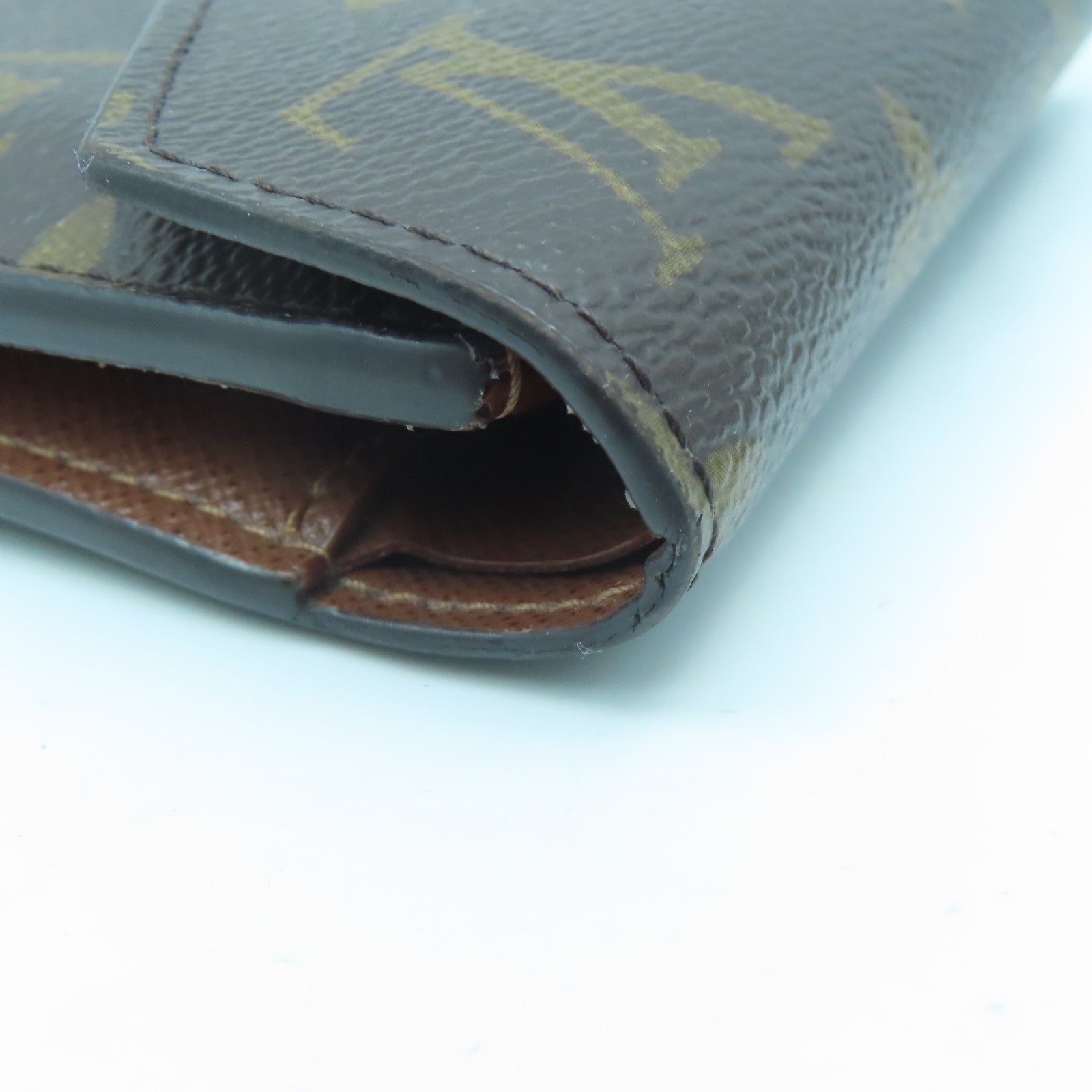 LOUIS VUITTON Monogram Victorine金扣錢包啡色