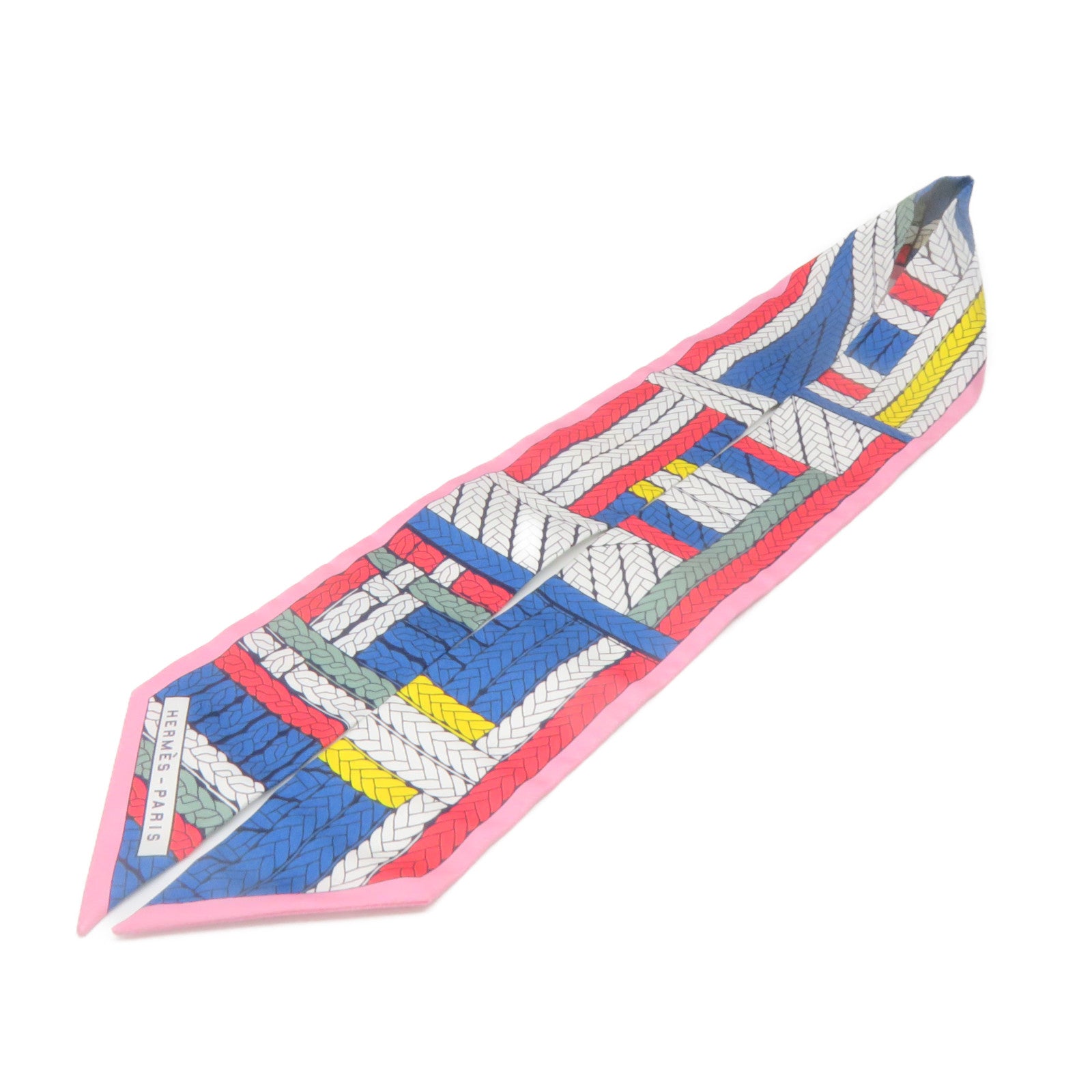 HERMES 絲質Twilly Scarf絲巾彩色