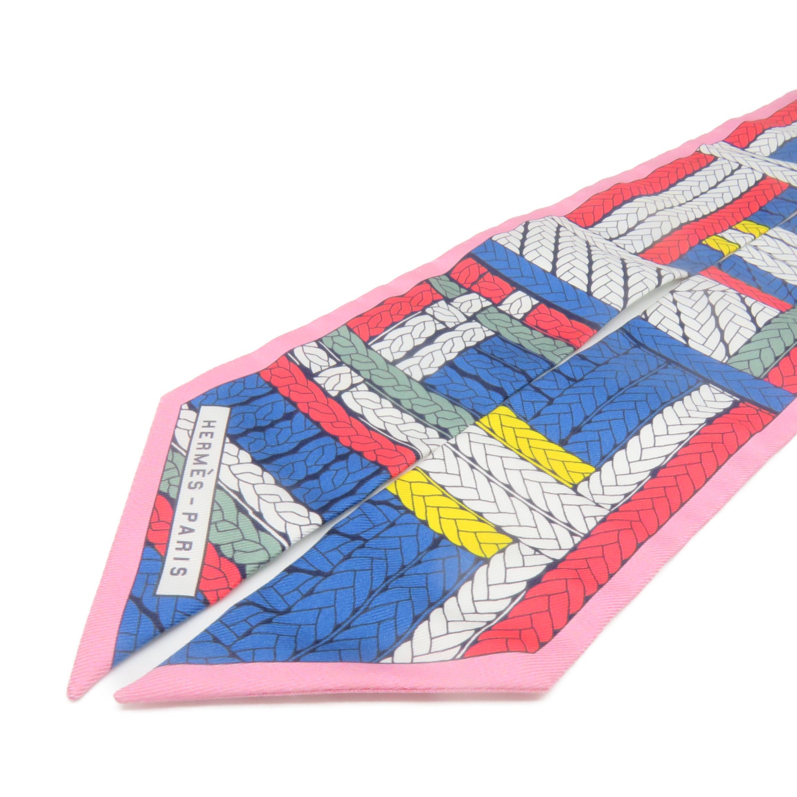 HERMES 絲質Twilly Scarf絲巾彩色