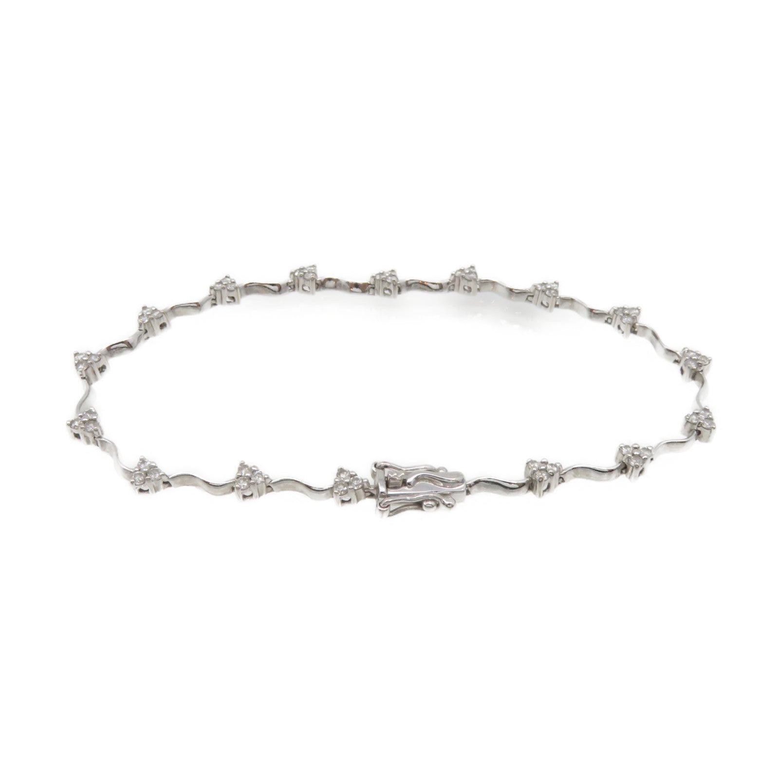 JEWELRY 18K White Gold/0.53ct Diamond Diamond Bracelet Bracelet
