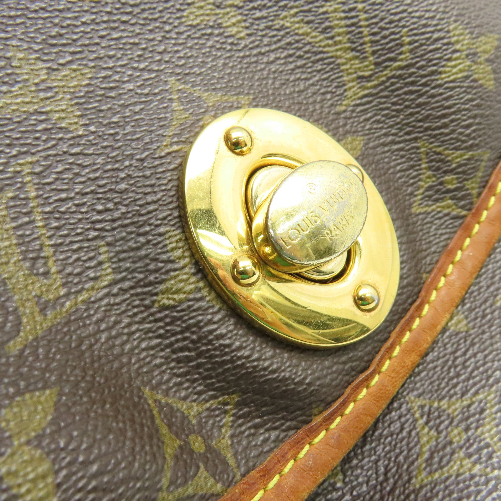 LOUIS VUITTON 【激減優惠】Monogram Tulum GM金扣肩背袋啡色