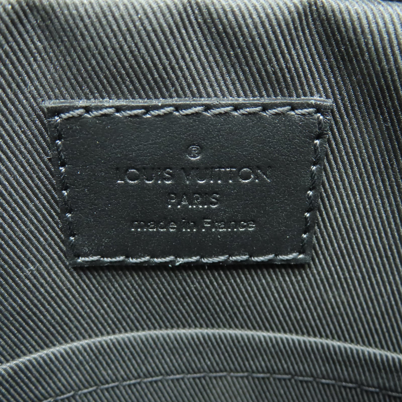 LOUIS VUITTON Monogram Eclipse Trio銀扣肩背袋灰色/黑色