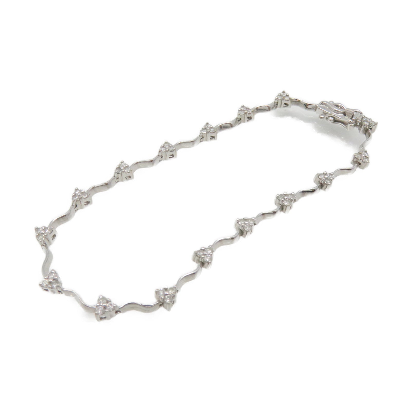 JEWELRY 18K White Gold/0.53ct Diamond Diamond Bracelet Bracelet