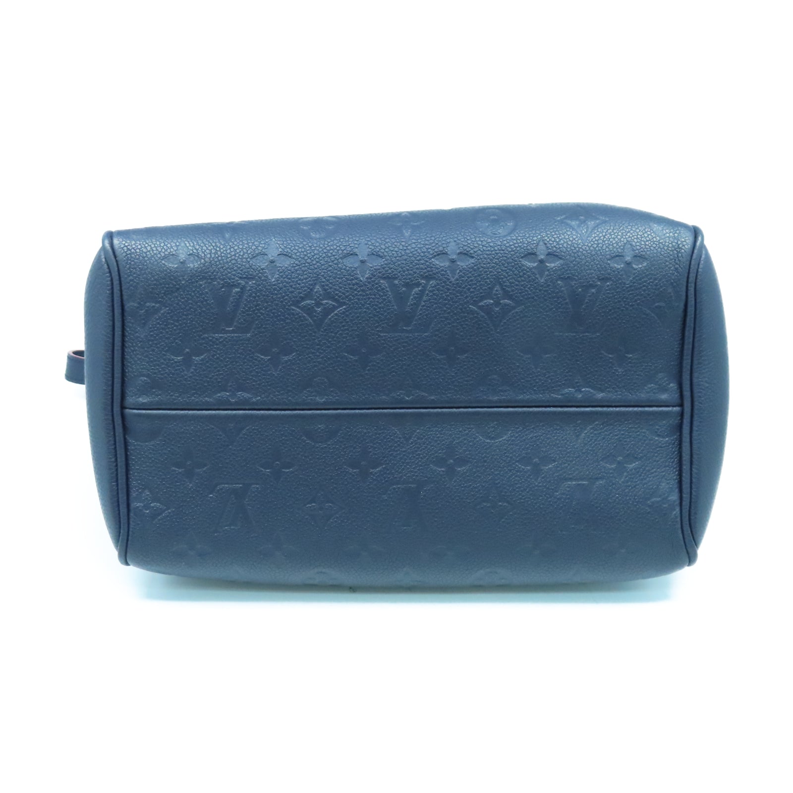 LOUIS VUITTON Monogram Empreient Speedy 25 Bandouliere金扣手挽袋藍色
