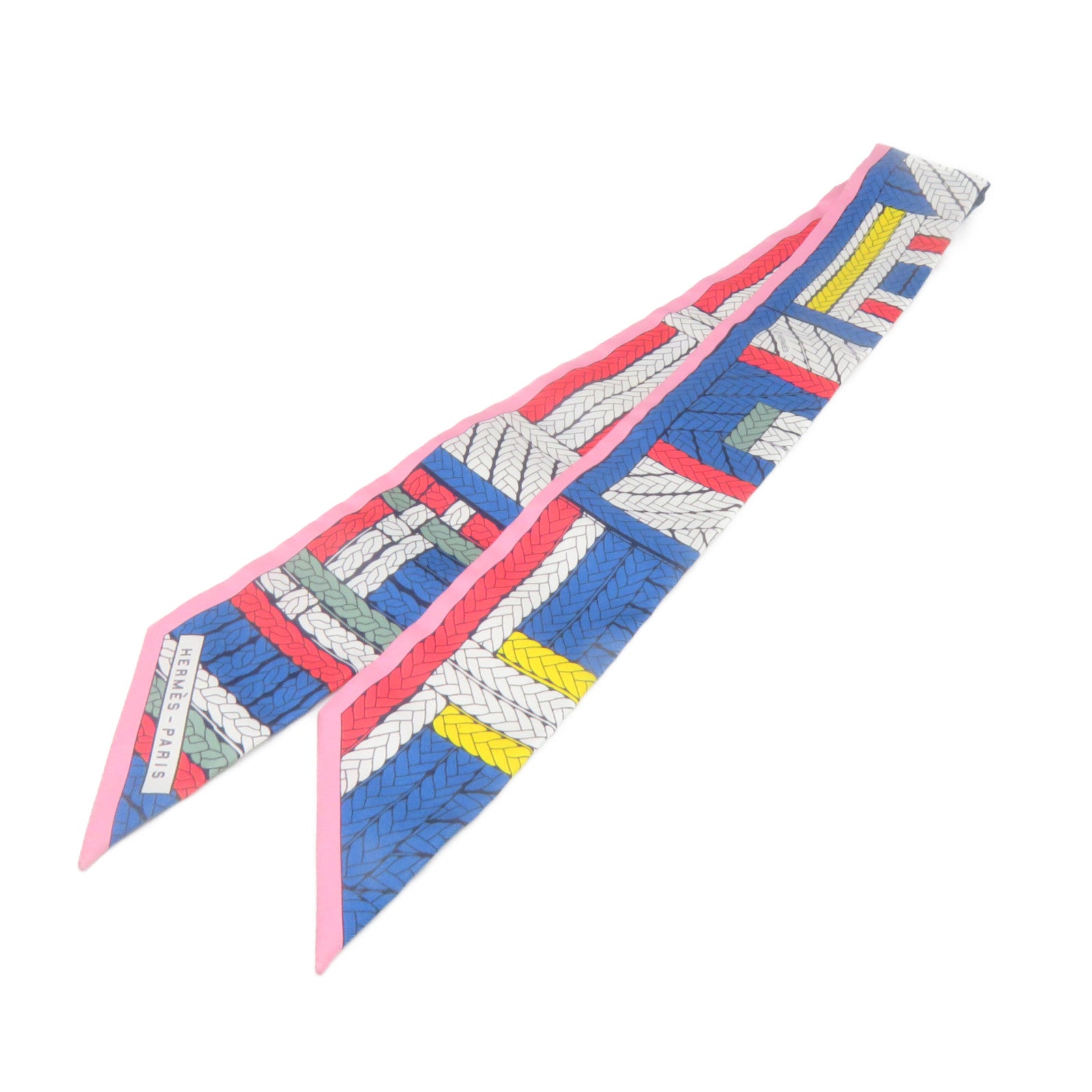 HERMES 絲質Twilly Scarf絲巾彩色