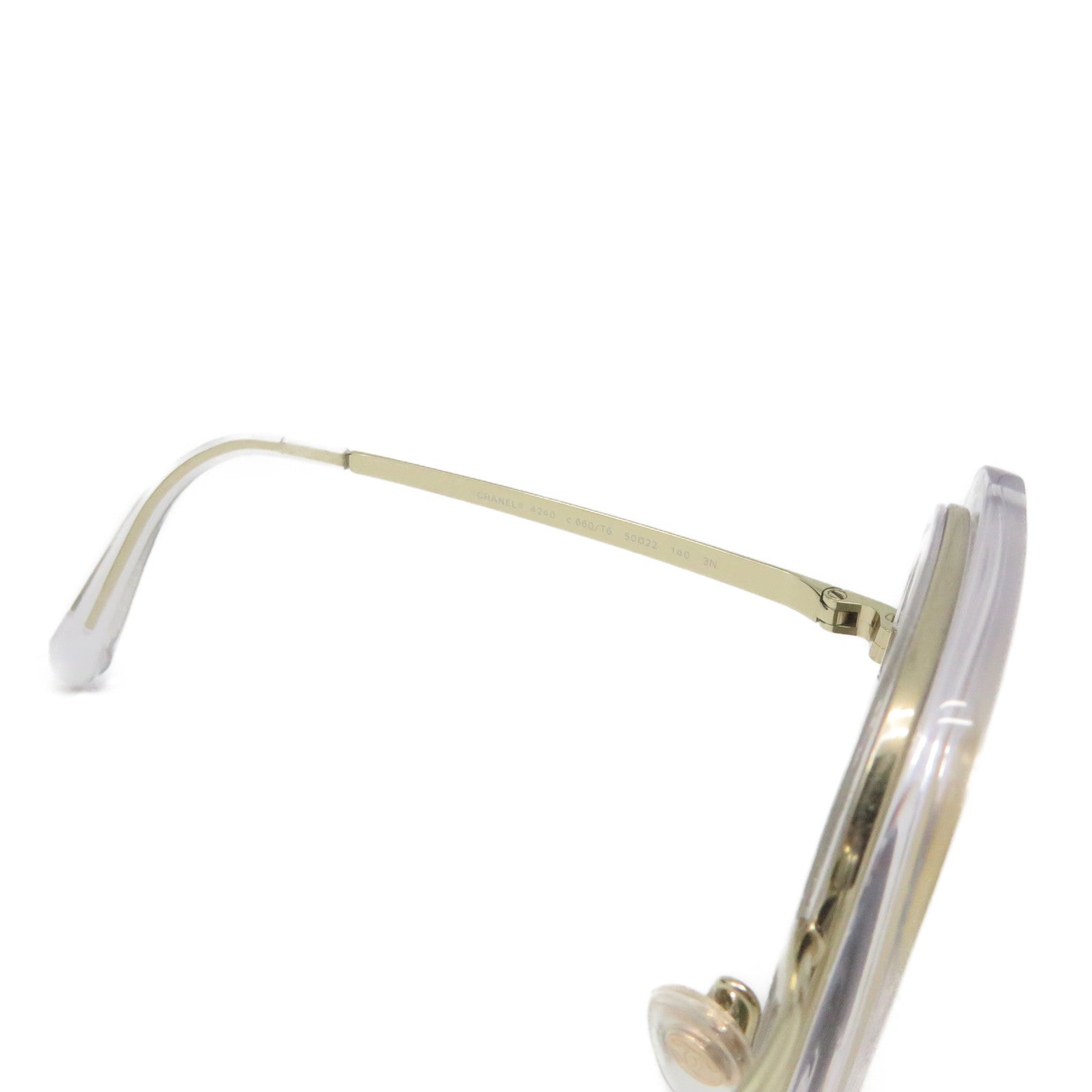 CHANEL 【激減優惠】PVC Sunglasses太陽眼鏡金色