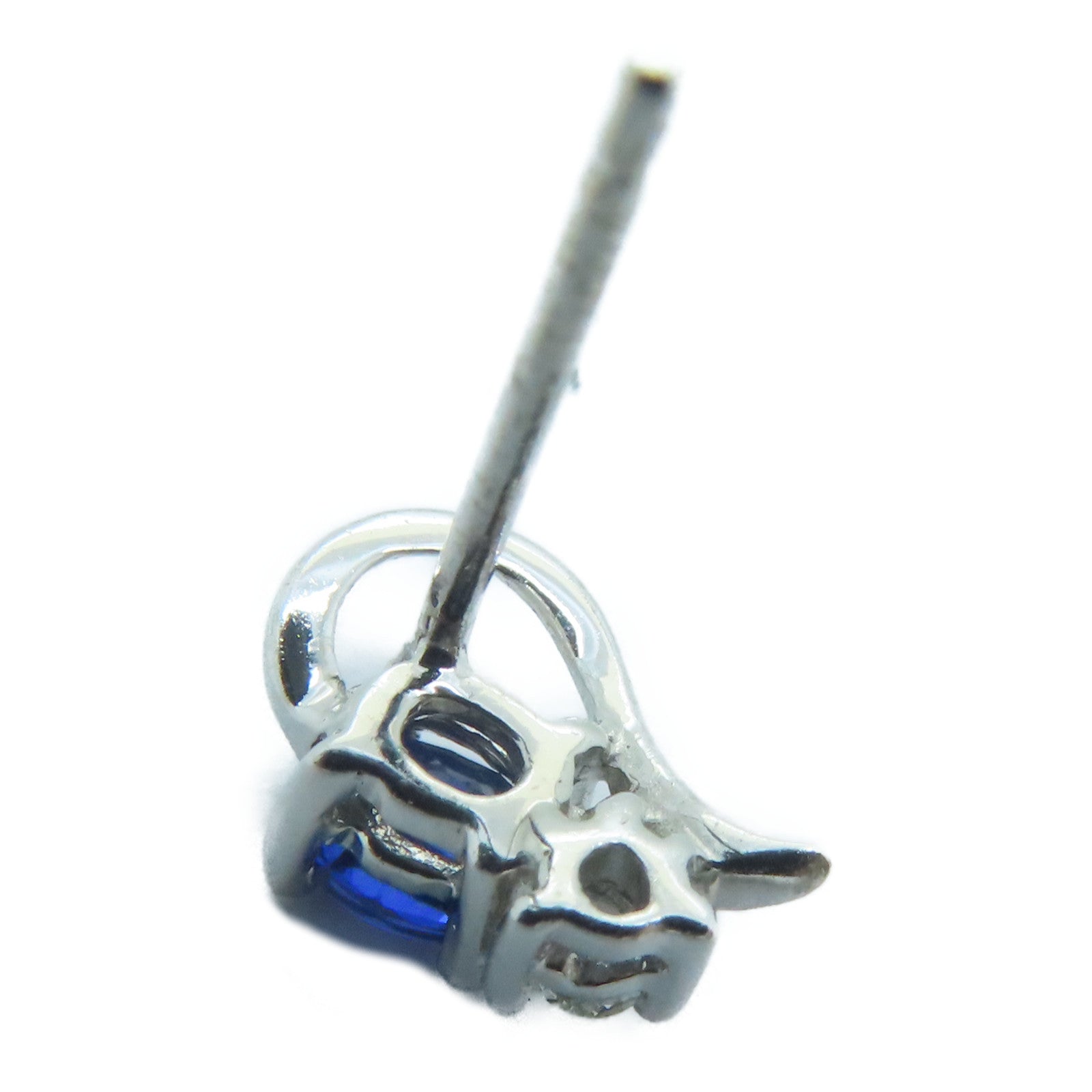 JEWELRY 18K White Gold Earrings Sapphire Earrings