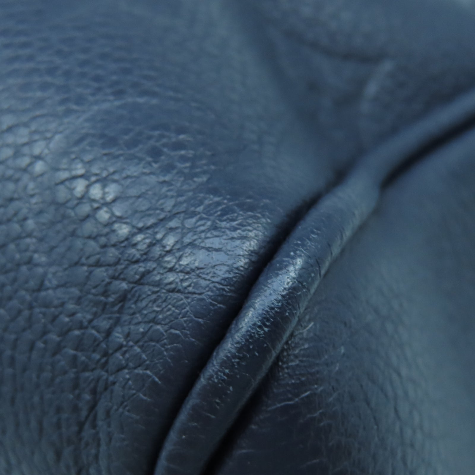 LOUIS VUITTON Monogram Empreient Speedy 25 Bandouliere金扣手挽袋藍色