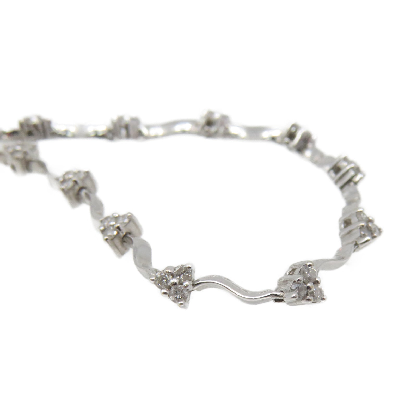 JEWELRY 18K White Gold/0.53ct Diamond Diamond Bracelet Bracelet