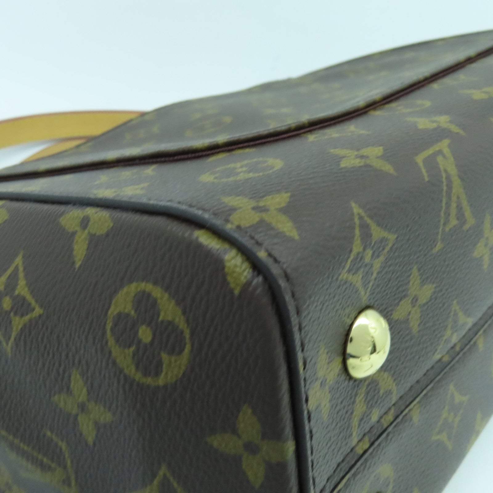 LOUIS VUITTON Monogram Cluny MM金扣手挽肩背兩用袋啡色