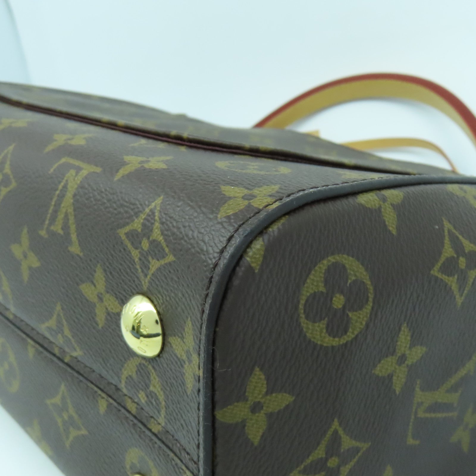LOUIS VUITTON Monogram Cluny MM金扣手挽肩背兩用袋啡色
