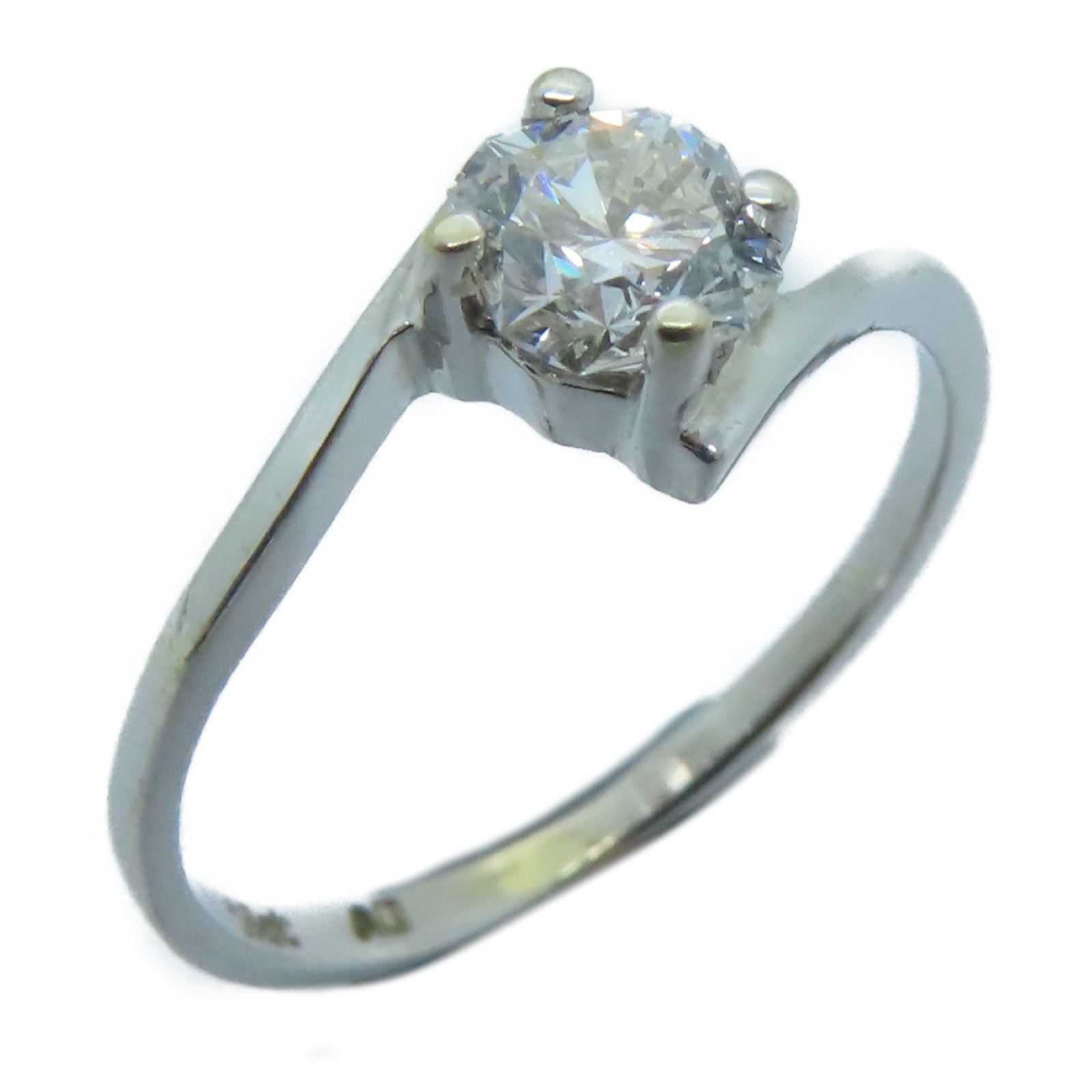 JEWELRY 18K白金Diamond Ring 0.18ct鑽石戒指US#5.25