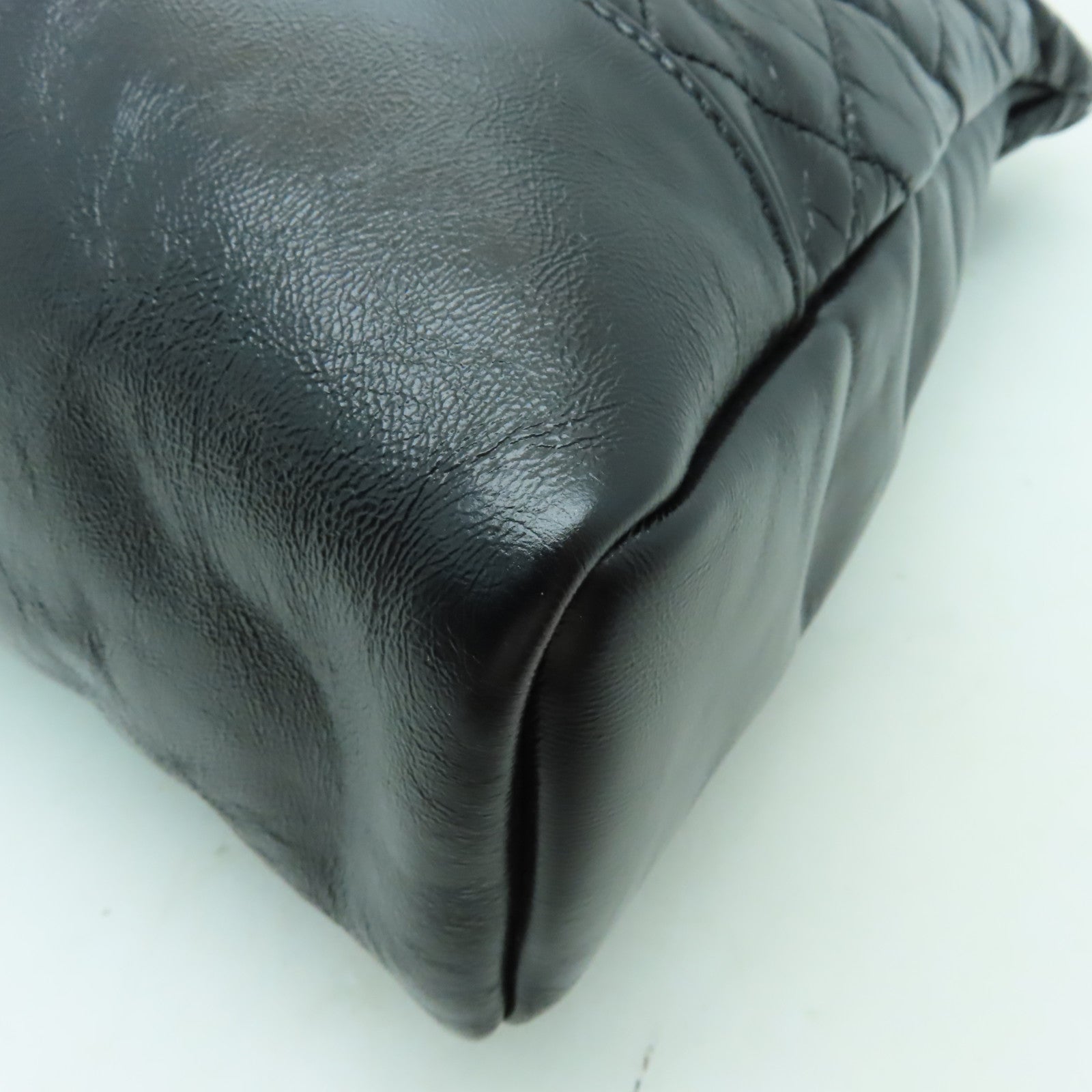 CHANEL 【激減優惠】菱格羊皮皮革Shoulder Bag金扣鏈帶手挽肩背兩用袋黑色