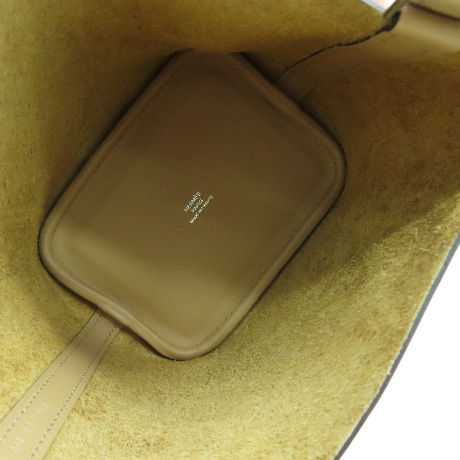 HERMES Swift皮革Picotin Lock Micro银扣手挽袋粉红色