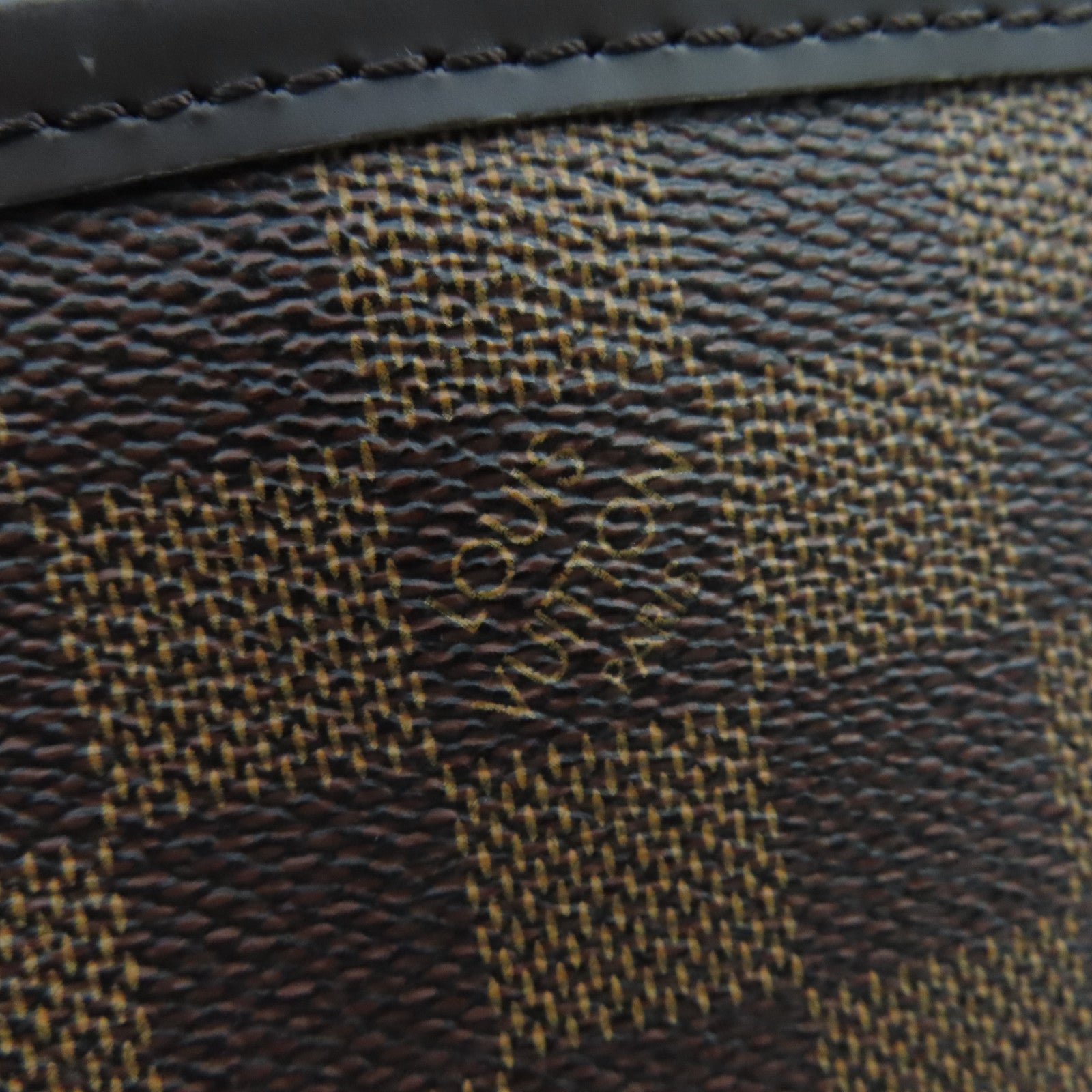LOUIS VUITTON Damier Neverfull PM金扣手挽袋啡色