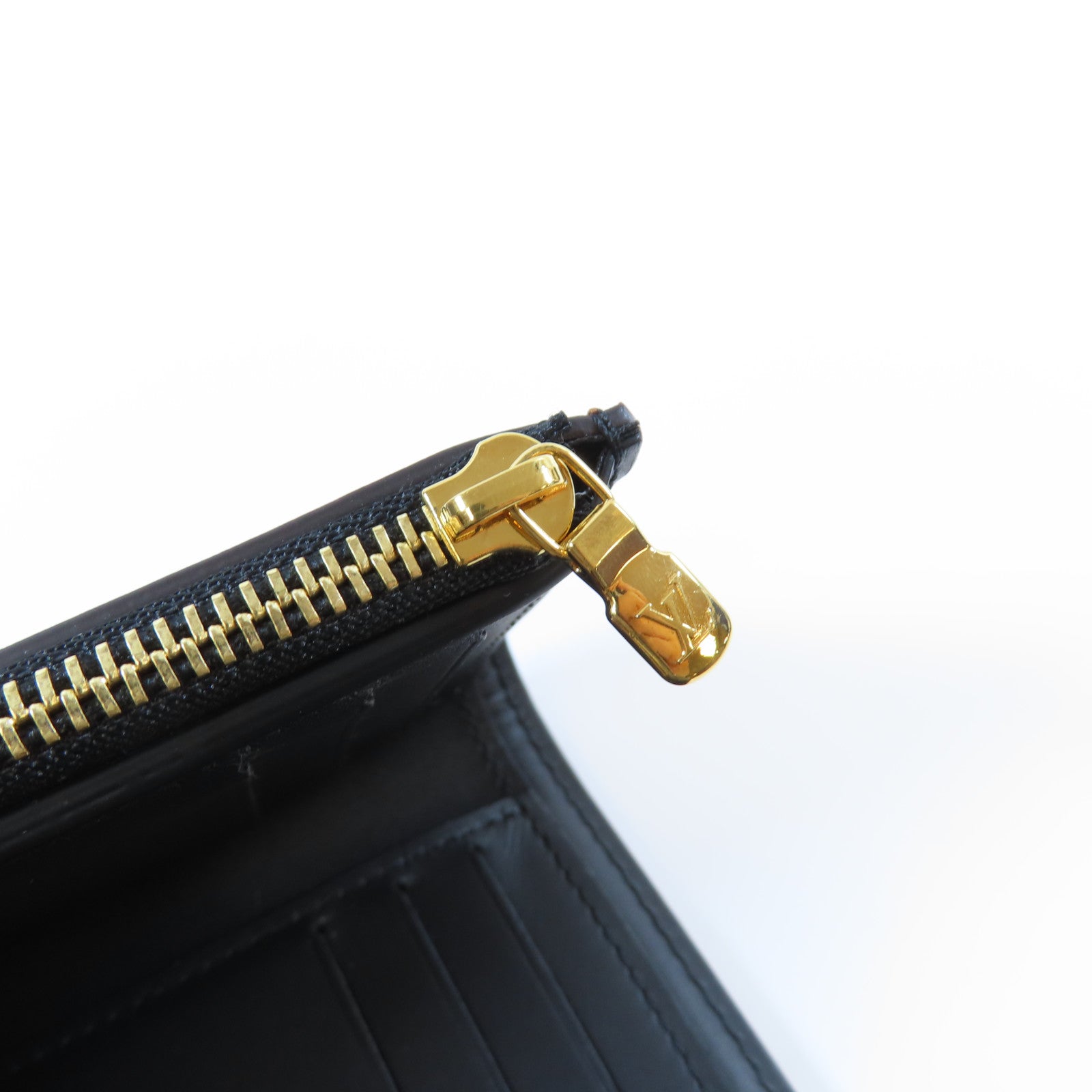 LOUIS VUITTON Monogram Reverse Dauphine金扣錢包啡色