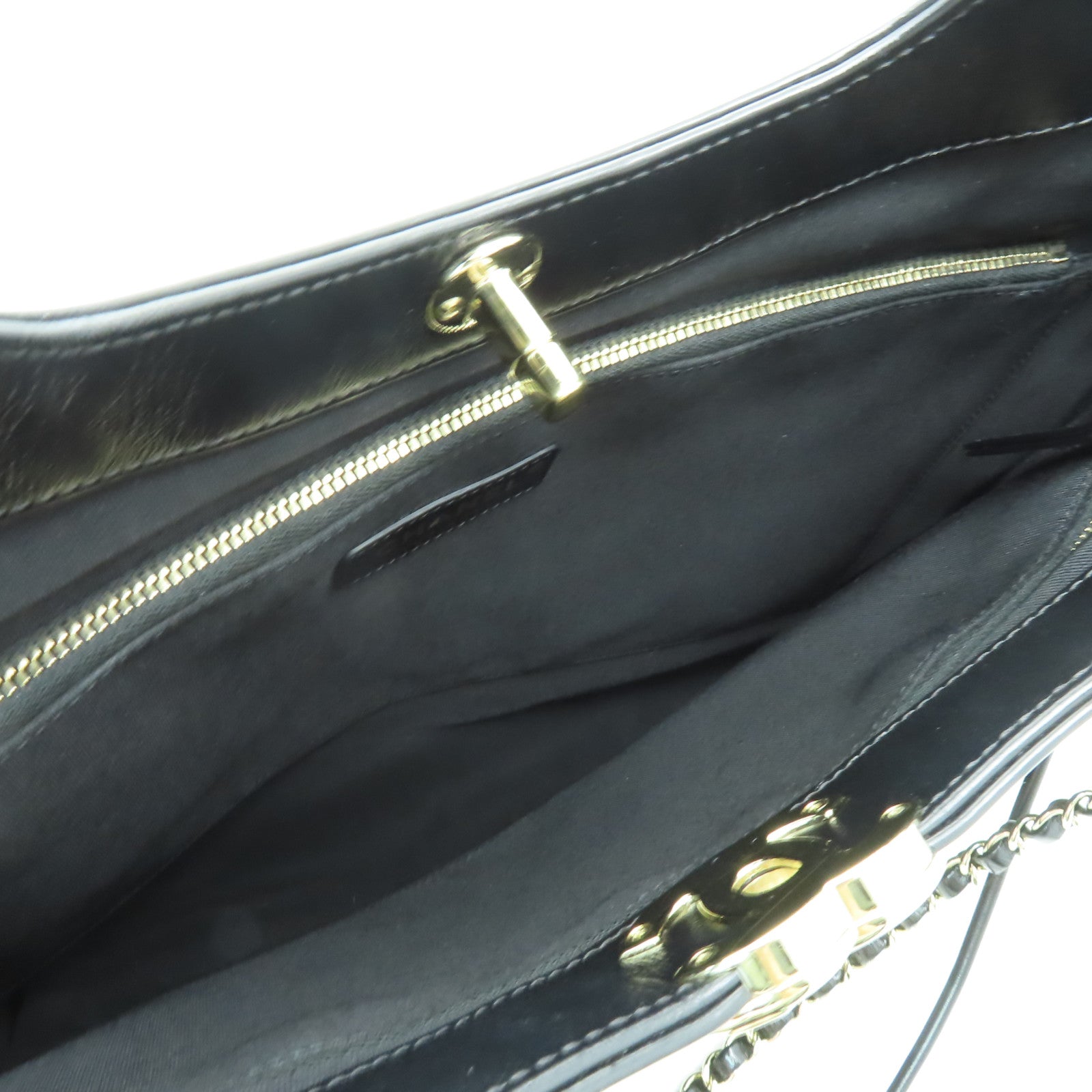 CHANEL 【激減優惠】菱格羊皮皮革Shoulder Bag金扣鏈帶手挽肩背兩用袋黑色