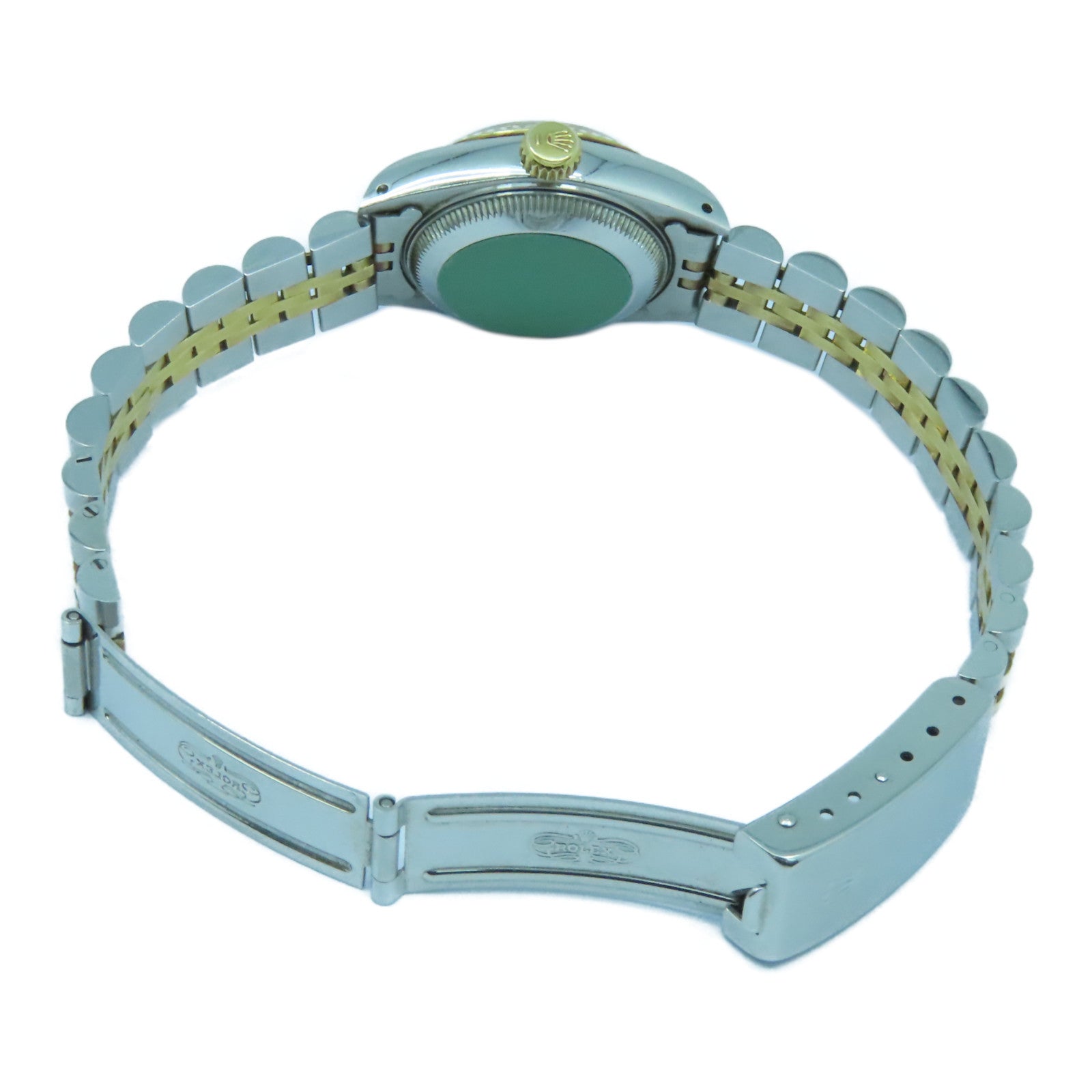 ROLEX 18K黃金Datejust不鏽鋼手錶自動機芯金色