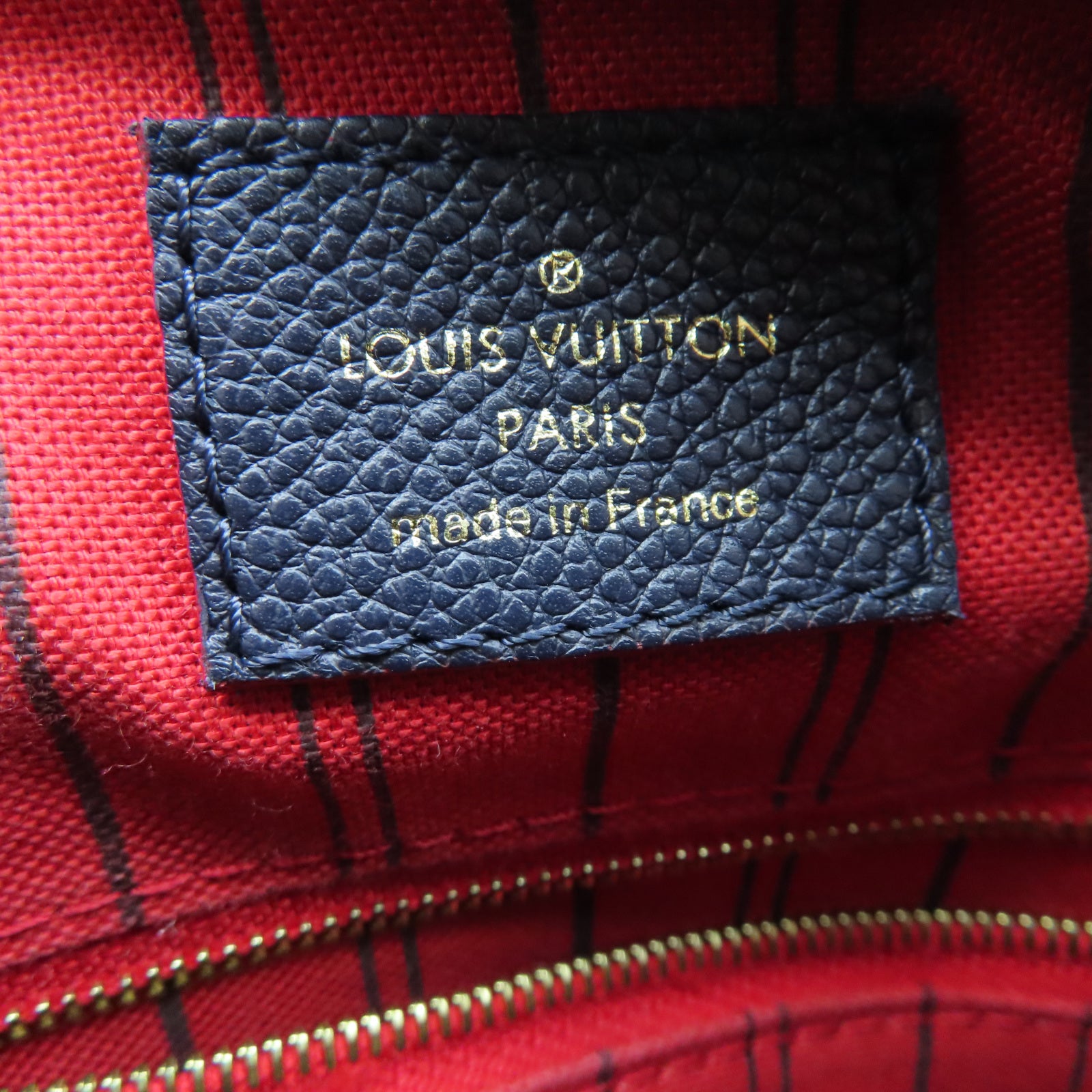 LOUIS VUITTON Monogram Empreient Speedy 25 Bandouliere金扣手挽袋藍色
