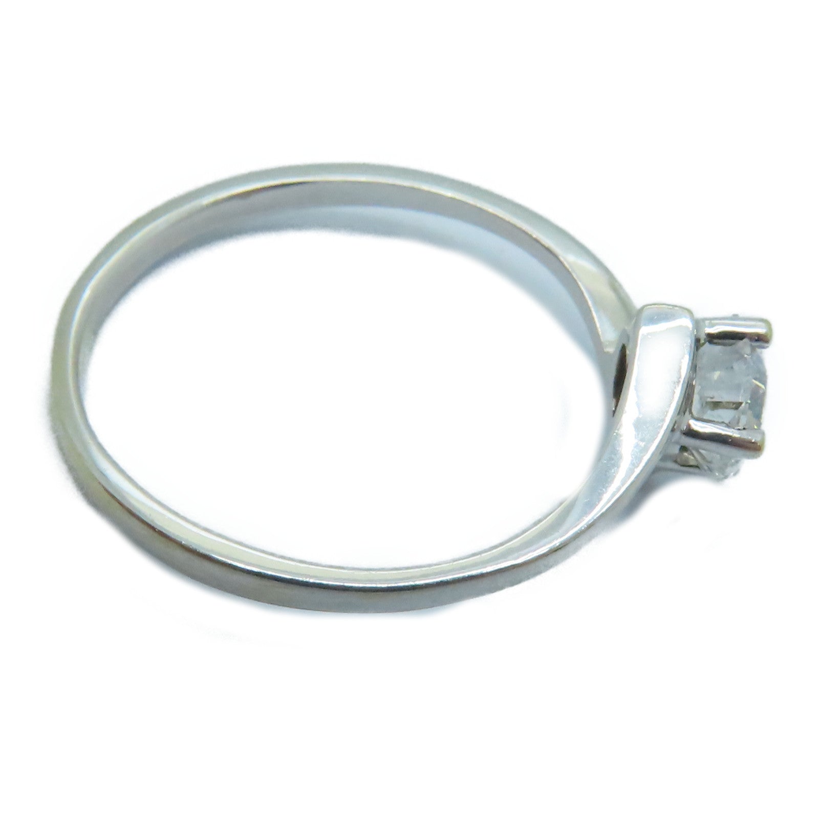 JEWELRY 18K白金Diamond Ring 0.18ct鑽石戒指US#5.25